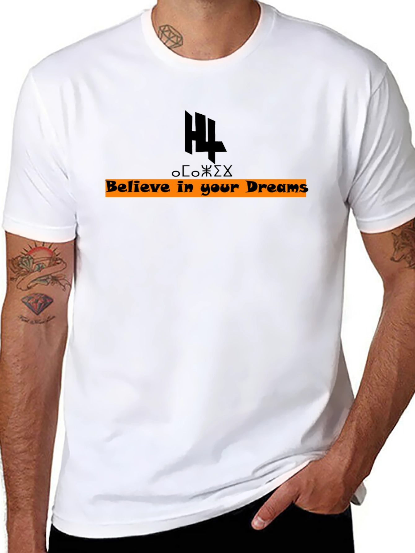 Believe in Your Dreams Black Graphic Tee