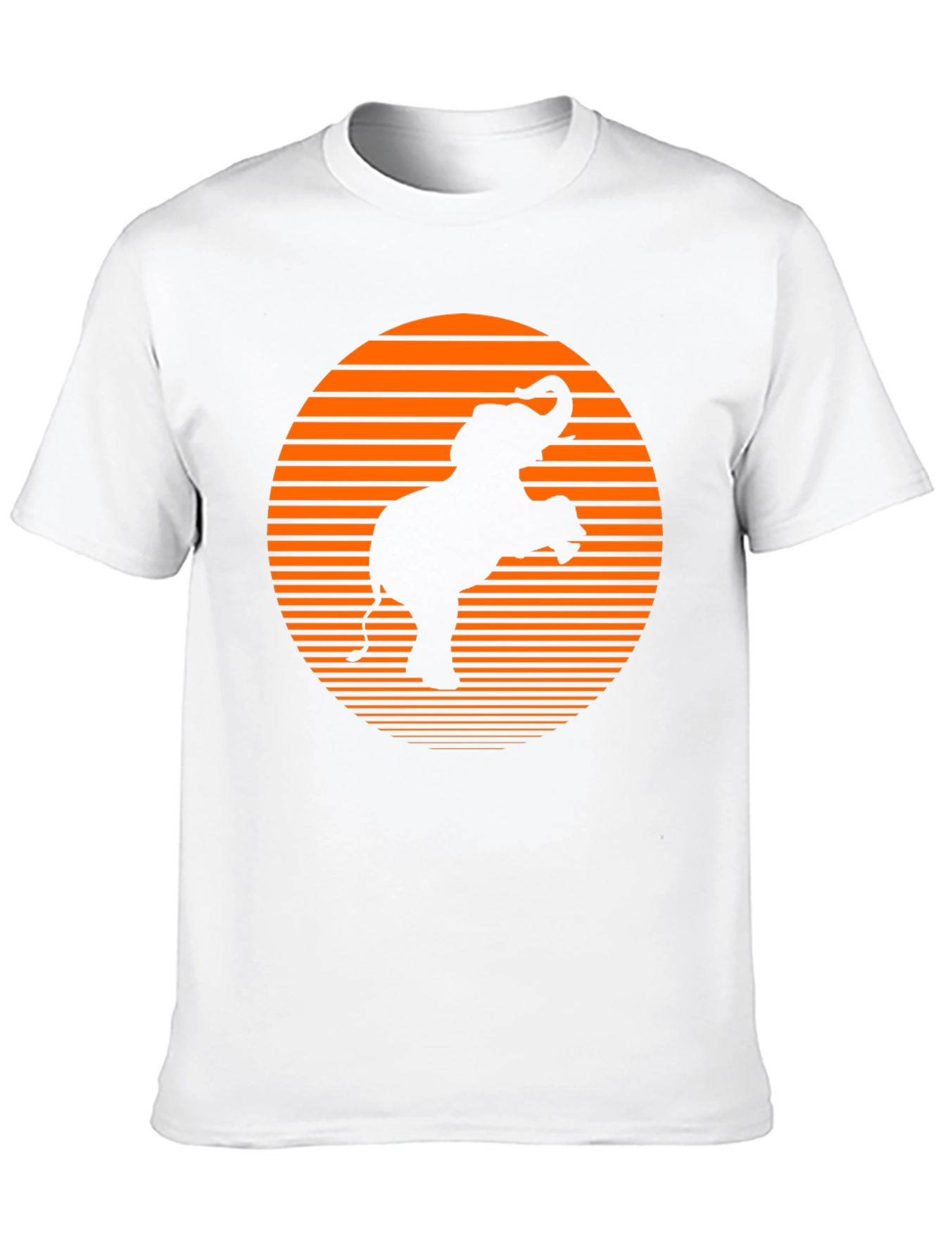 Elephant Sunset Graphic Tee