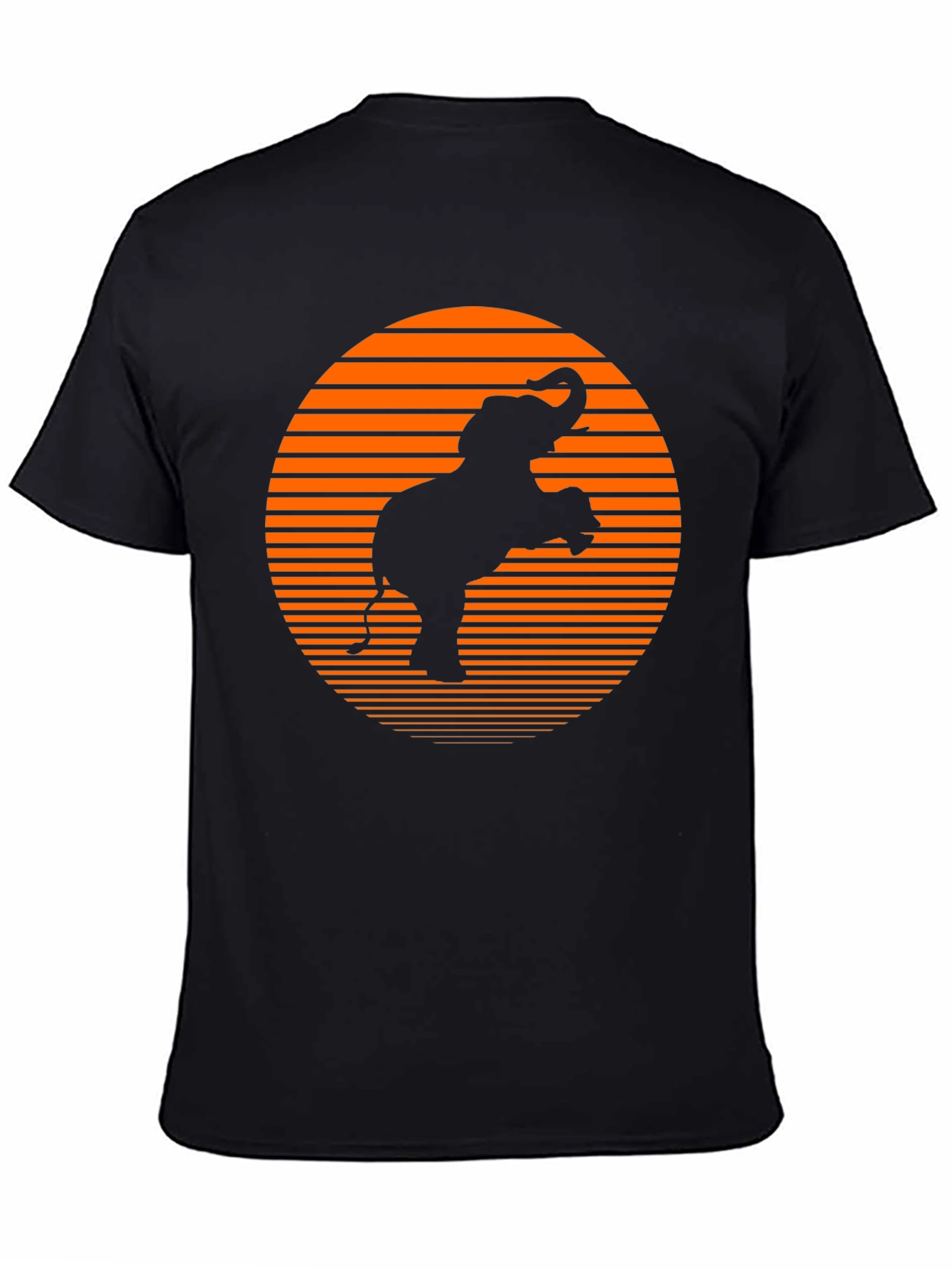 Elephant Sunset Graphic Tee