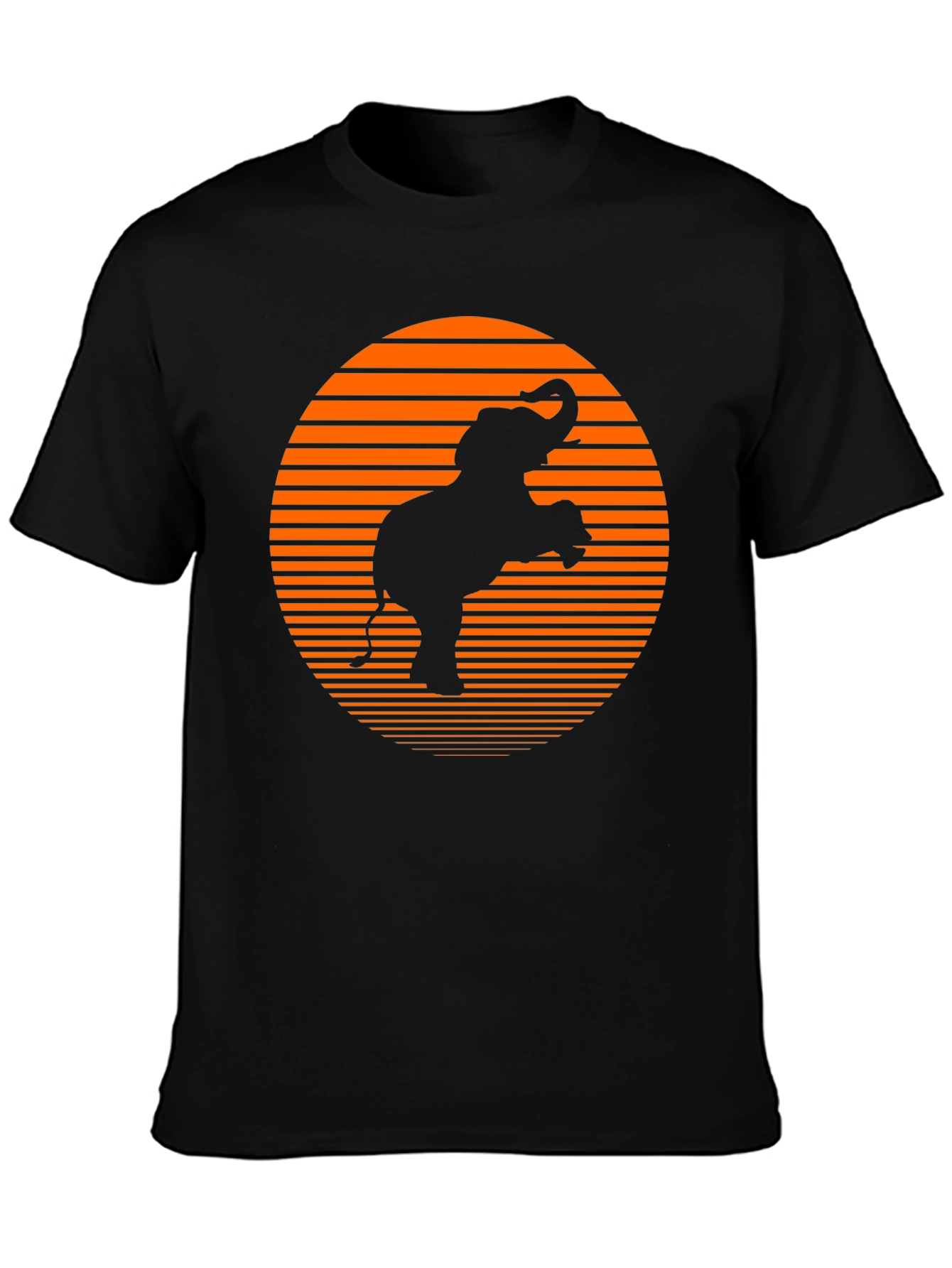 Elephant Sunset Graphic Tee