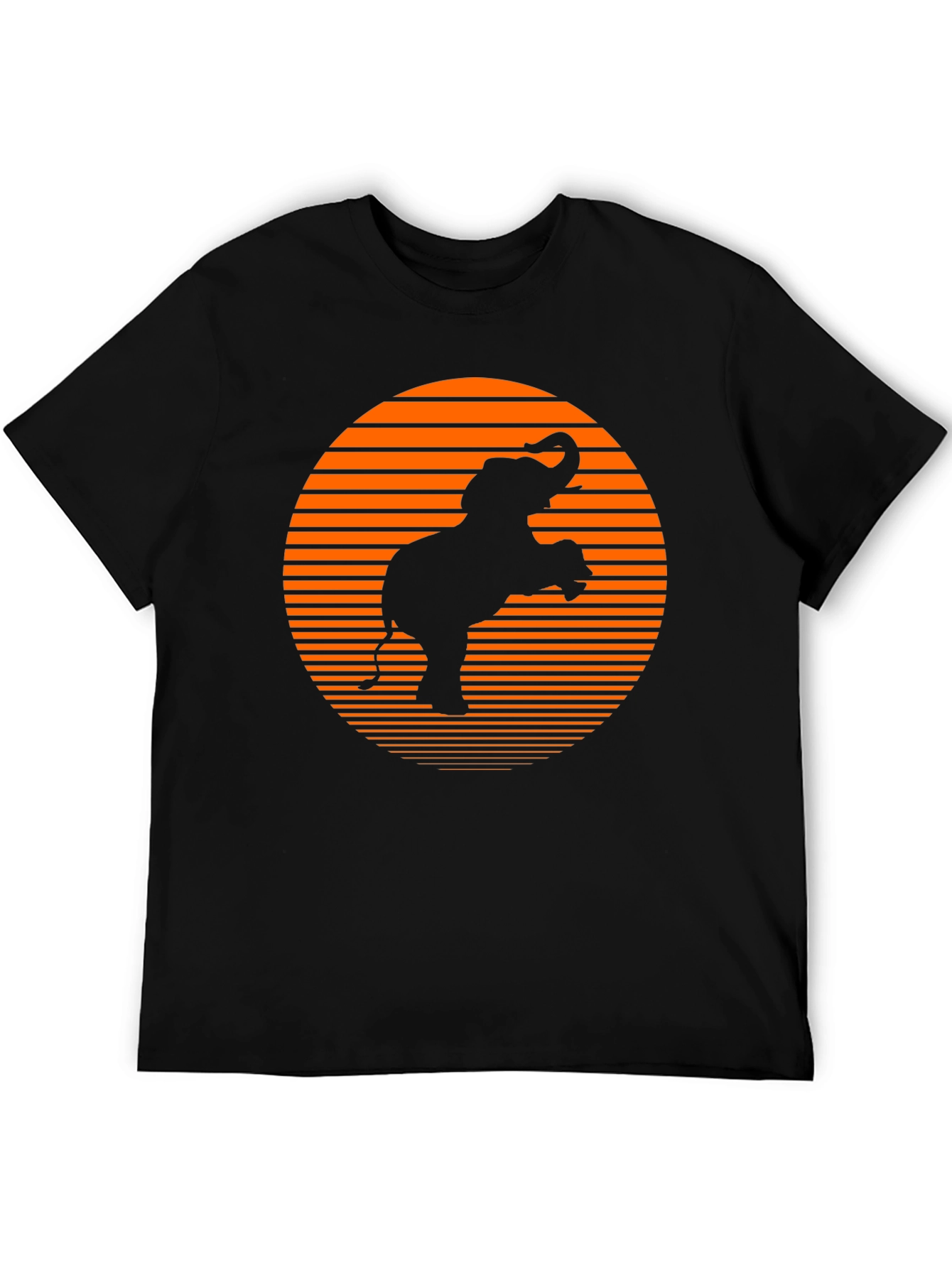 Elephant Sunset Graphic Tee