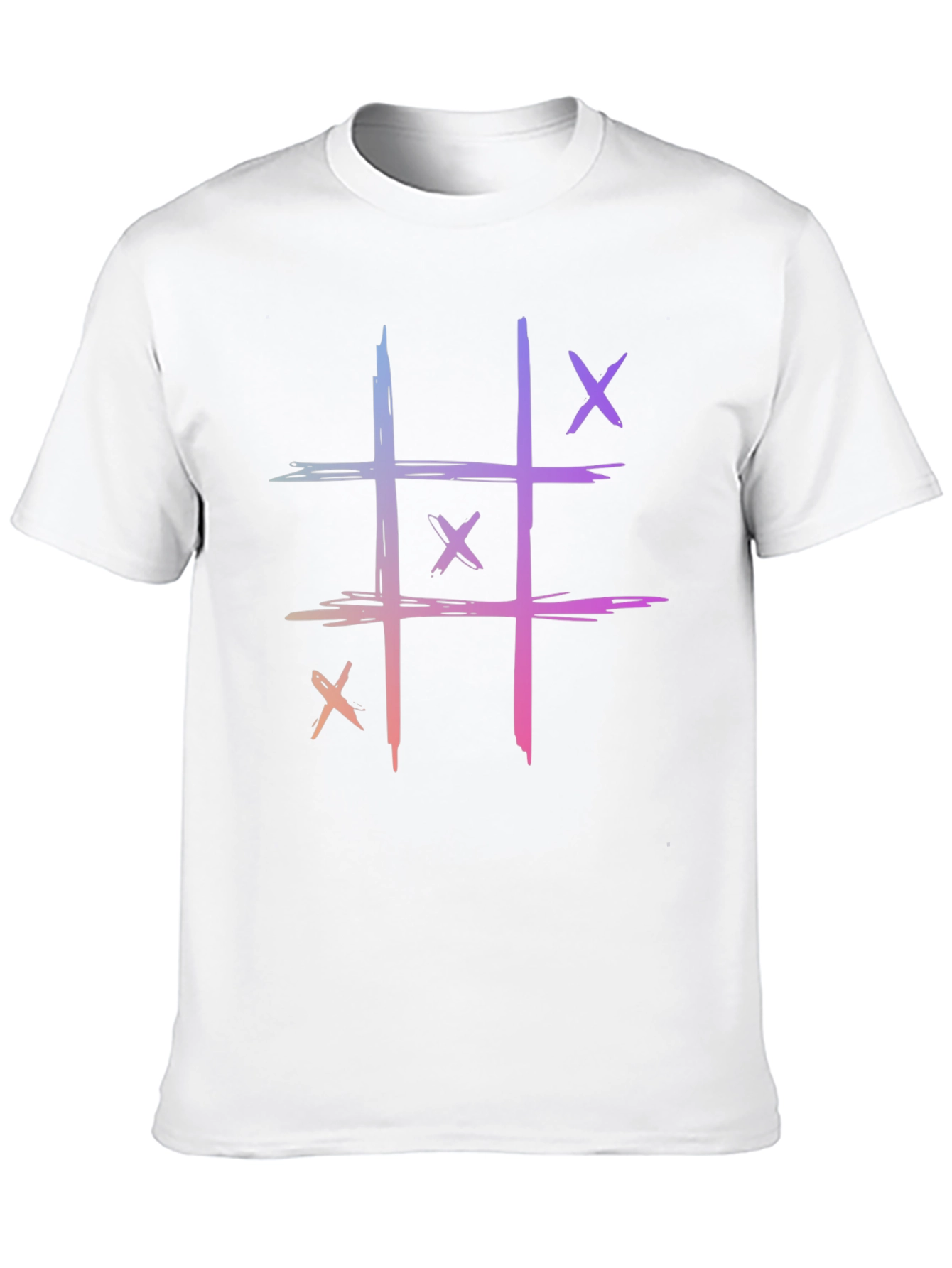 Tic-Tac-Toe Graphic T-Shirt - Cool Casual Tee