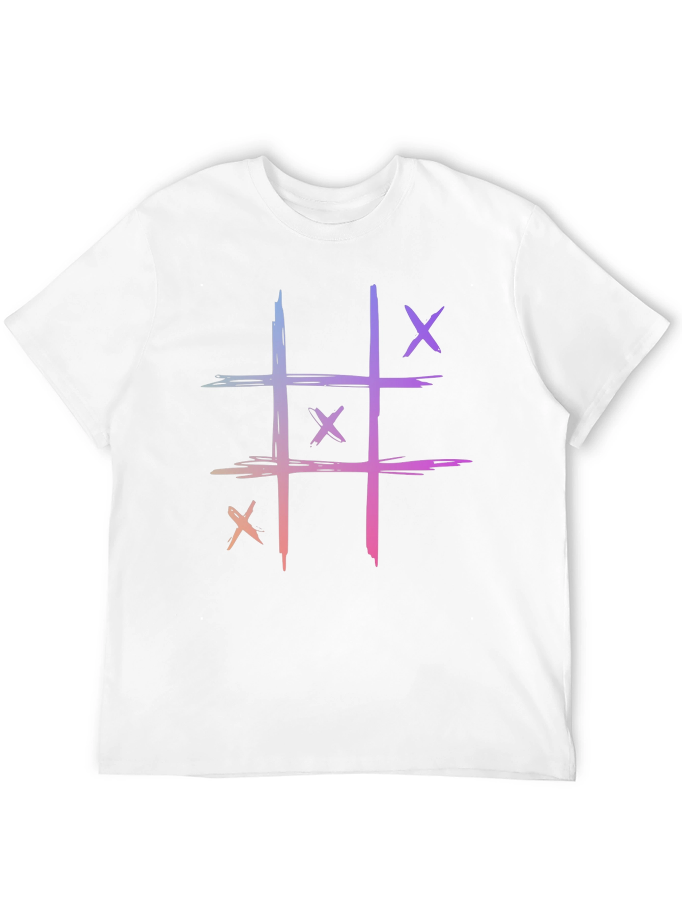 Tic-Tac-Toe Graphic T-Shirt - Cool Casual Tee