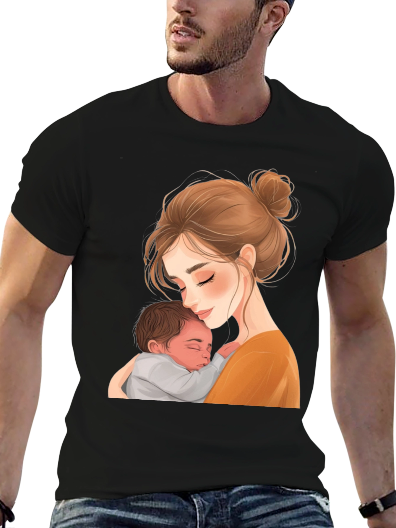 Mother and Child Graphic T-Shirt