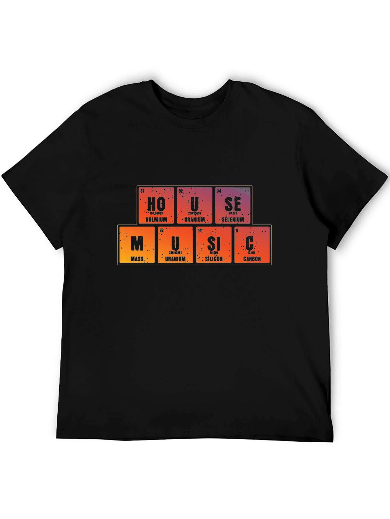 Periodic Table House Music Graphic T-Shirt