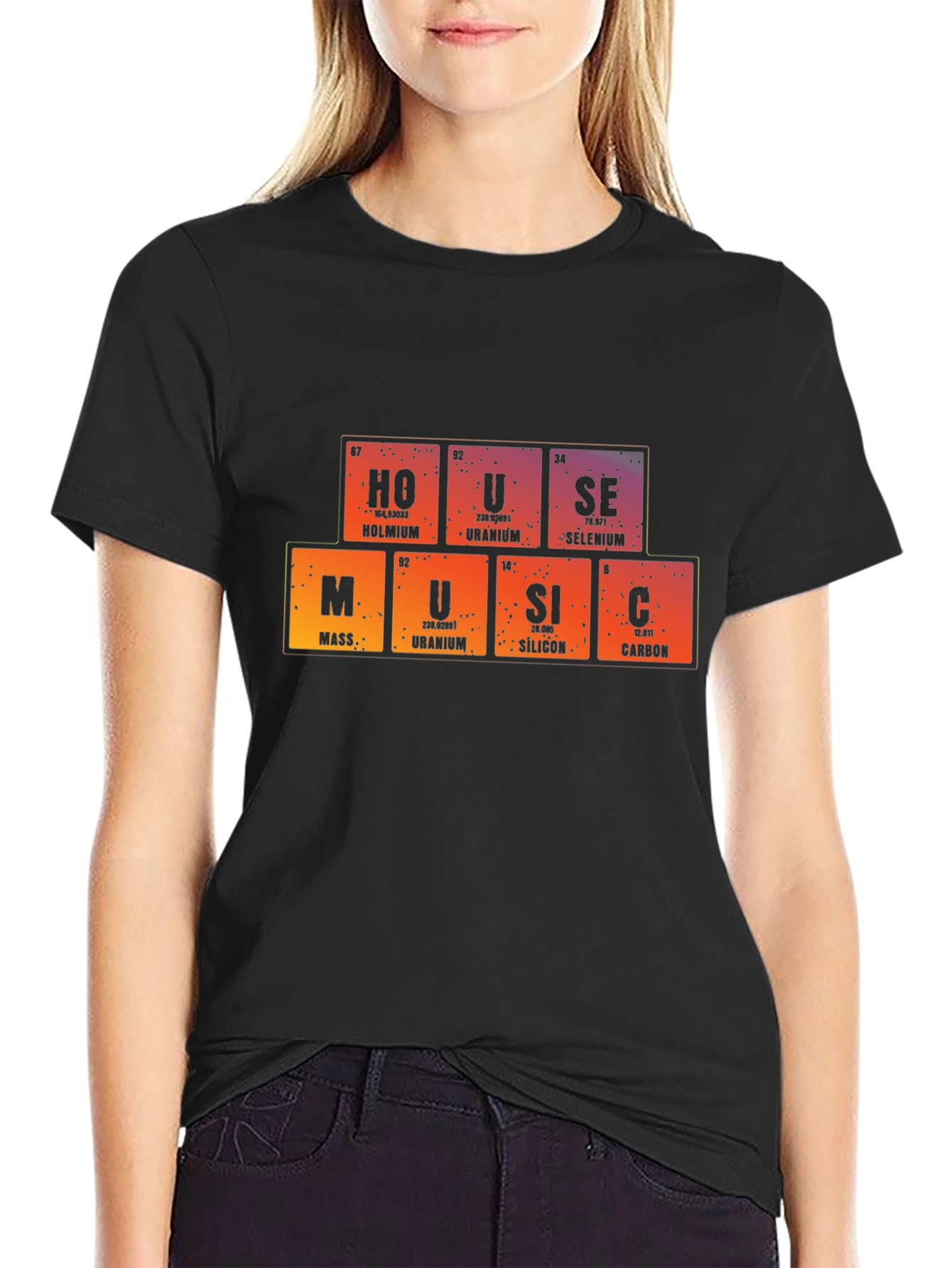 Periodic Table House Music Graphic T-Shirt