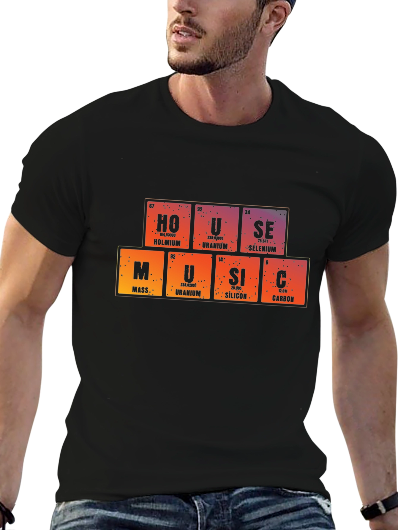 Periodic Table House Music Graphic T-Shirt