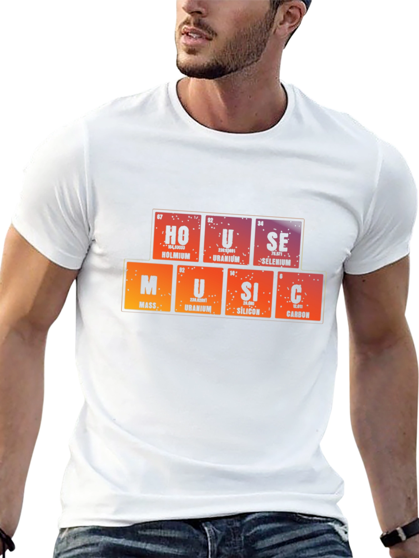 Periodic Table House Music Graphic T-Shirt