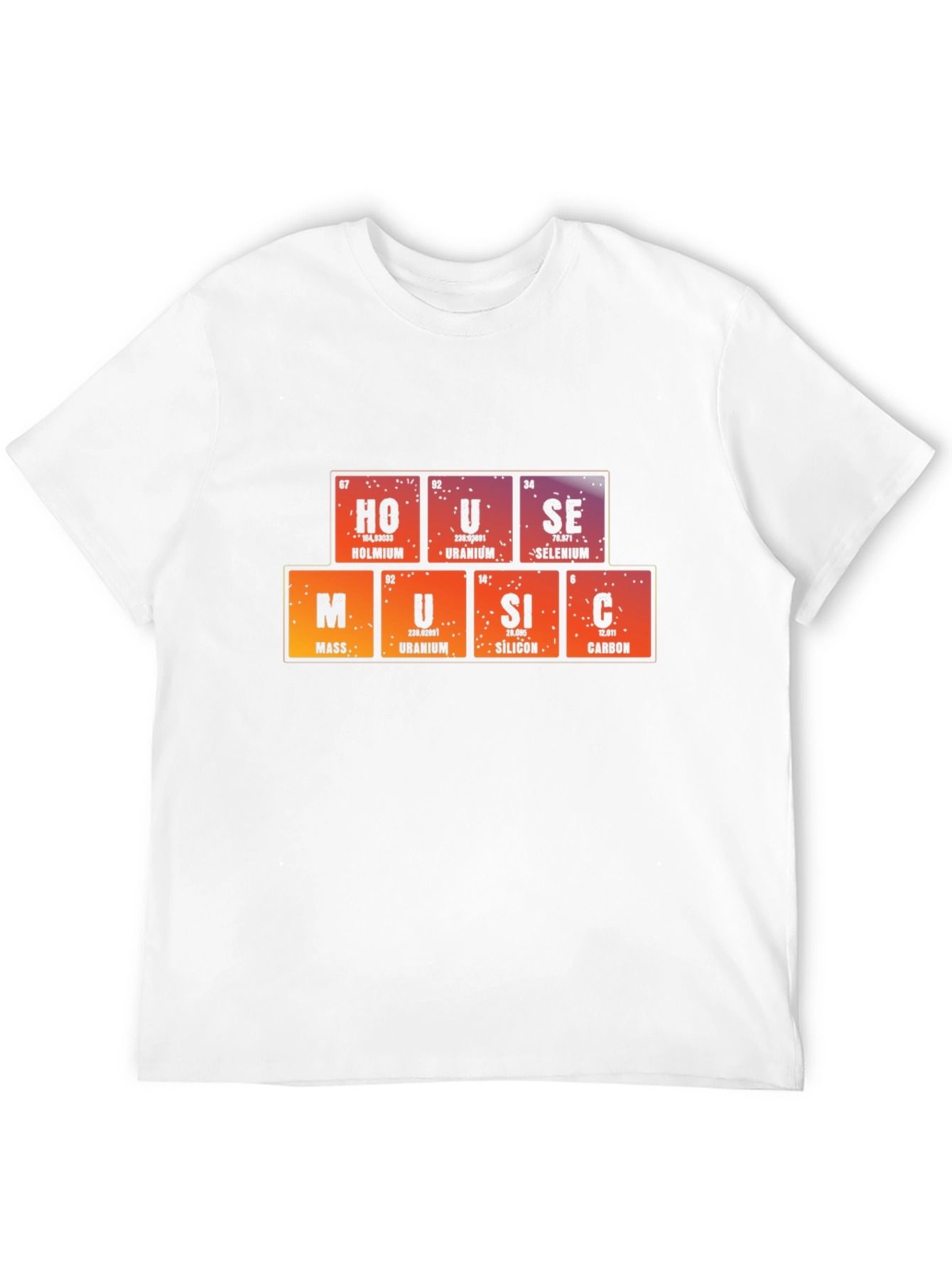 Periodic Table House Music Graphic T-Shirt