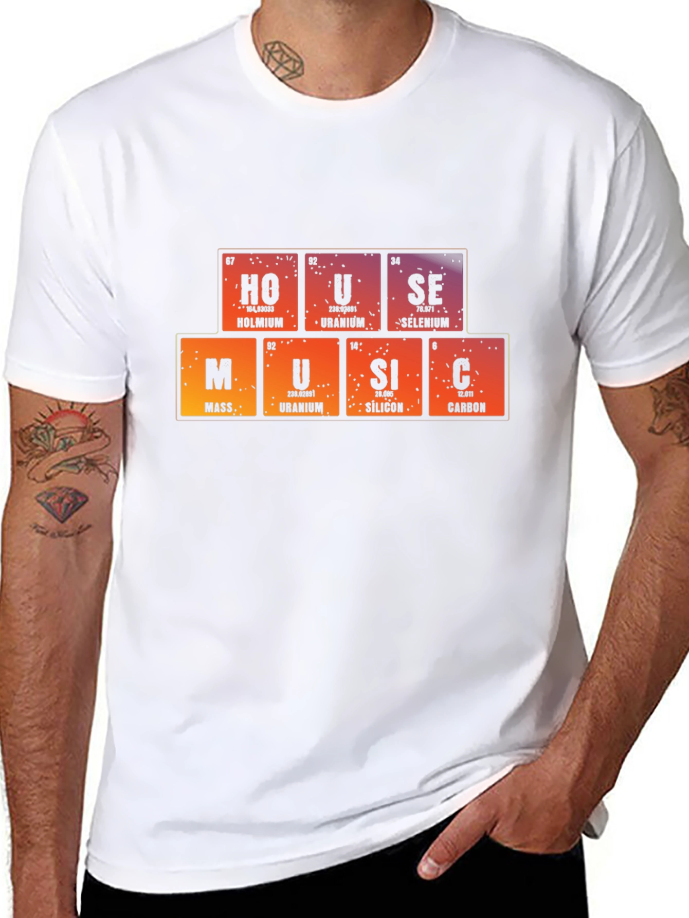 Periodic Table House Music Graphic T-Shirt