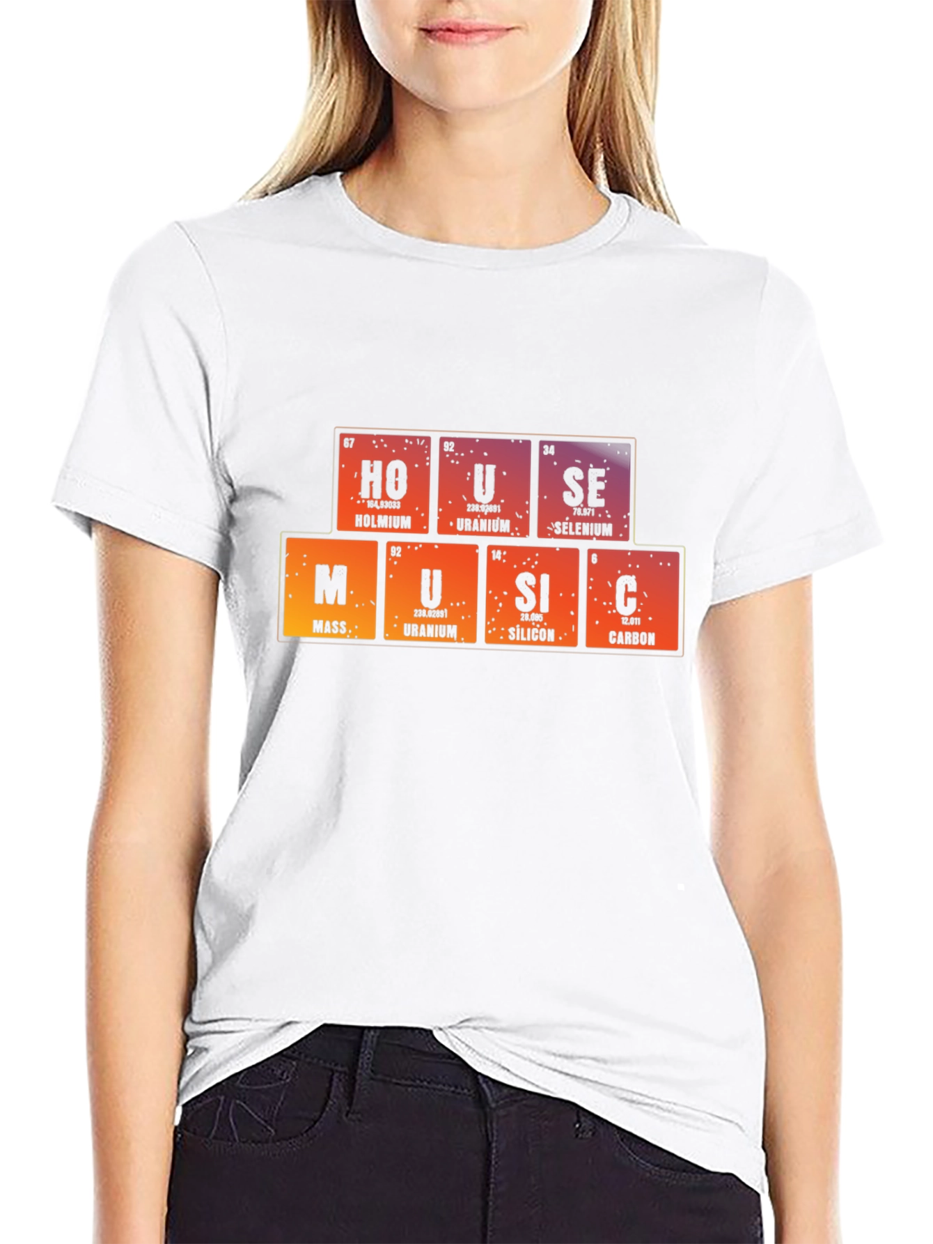 Periodic Table House Music Graphic T-Shirt