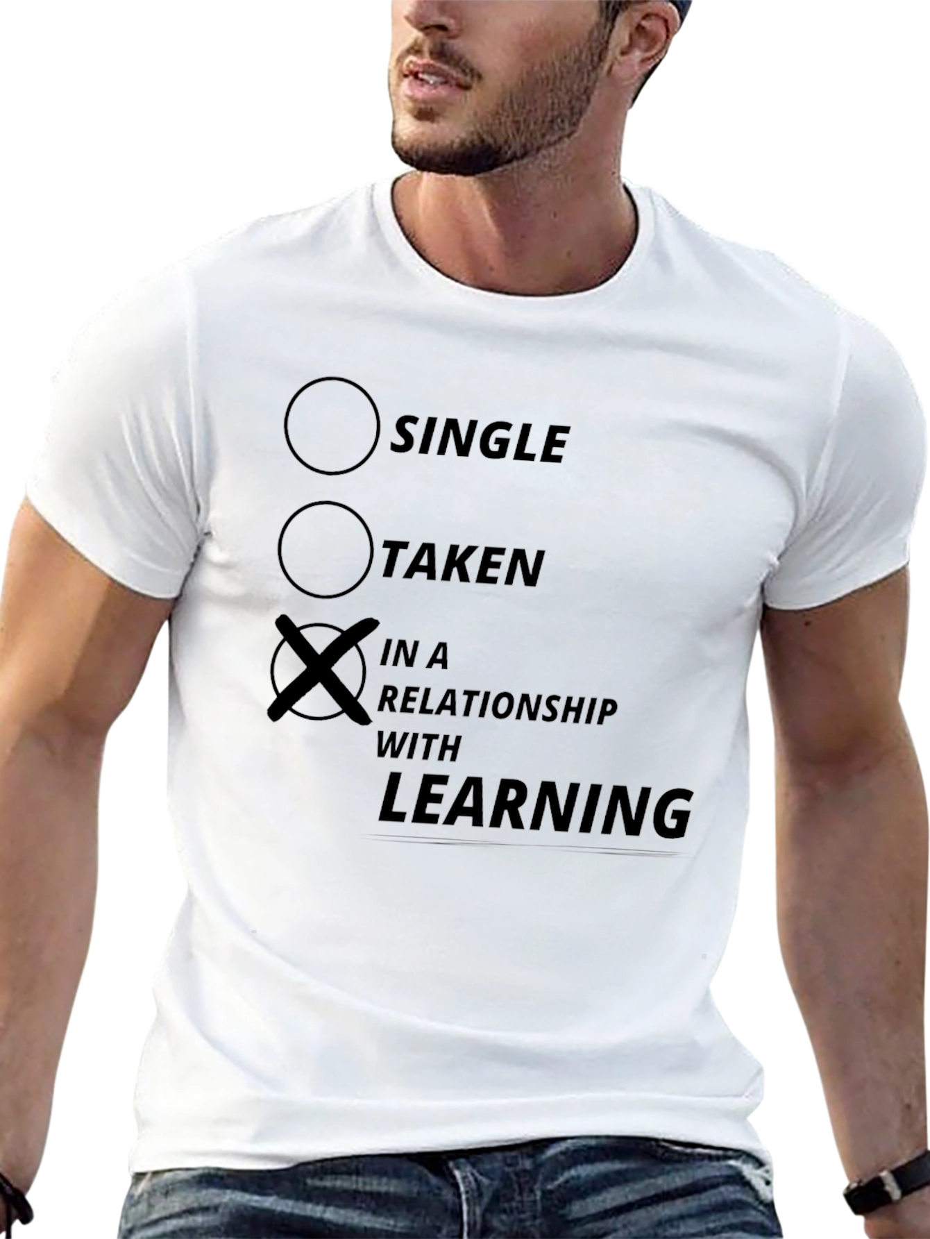 In a Relationship with Learning Funny T-Shirt