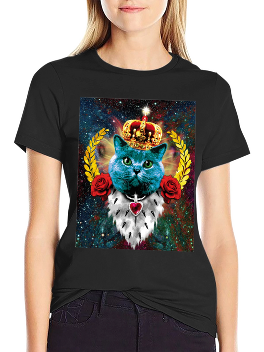 King Cat T-Shirt Galaxy Cat Tee