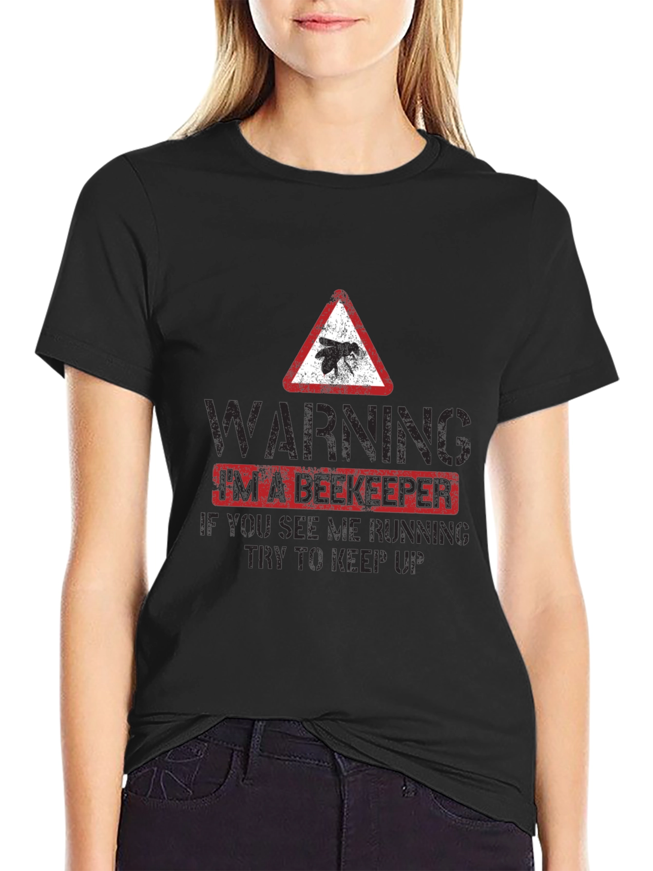 Funny Beekeeper Warning T-Shirt - Keep Up!