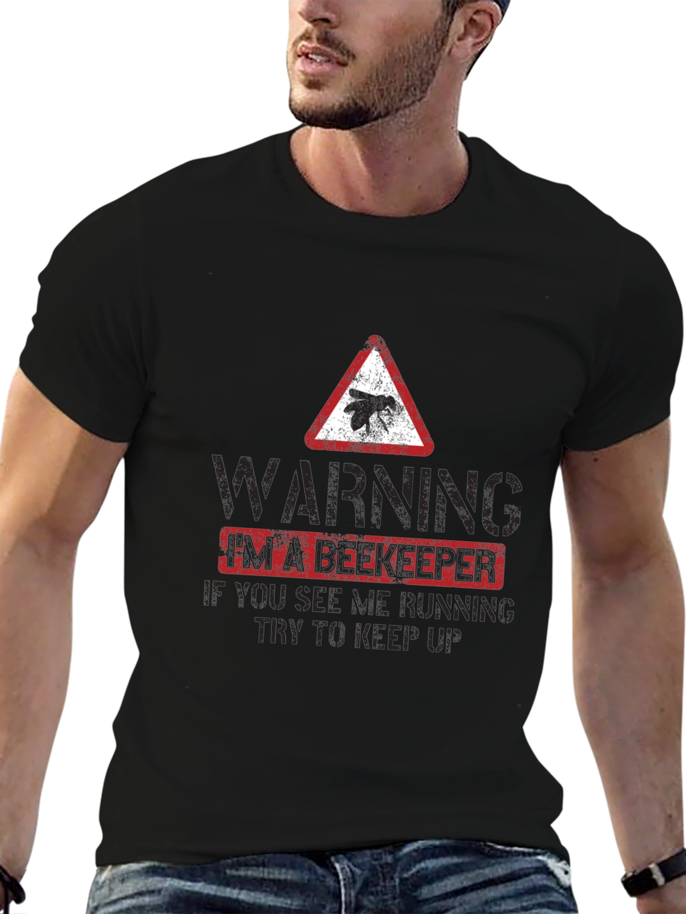 Funny Beekeeper Warning T-Shirt - Keep Up!