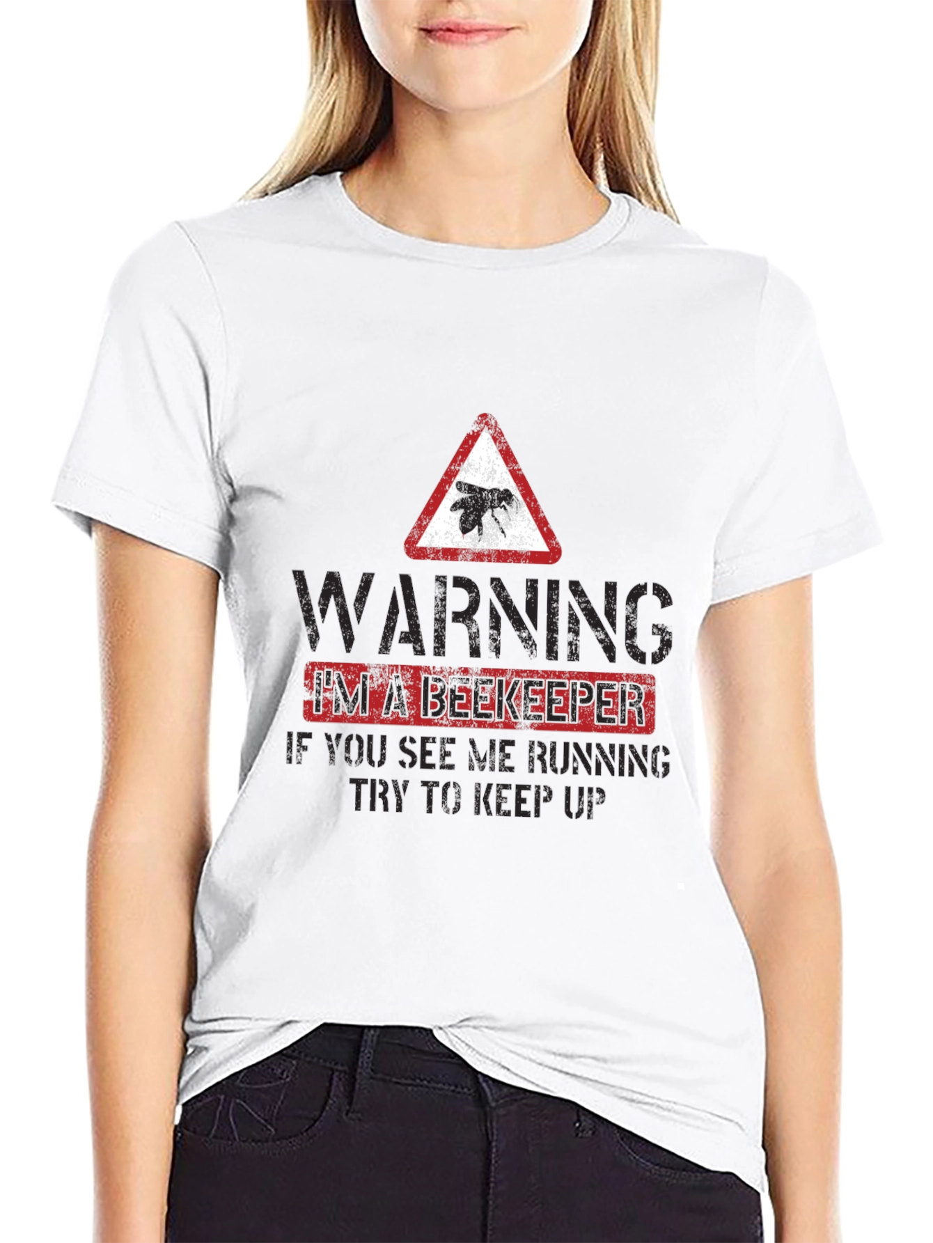 Funny Beekeeper Warning T-Shirt - Keep Up!