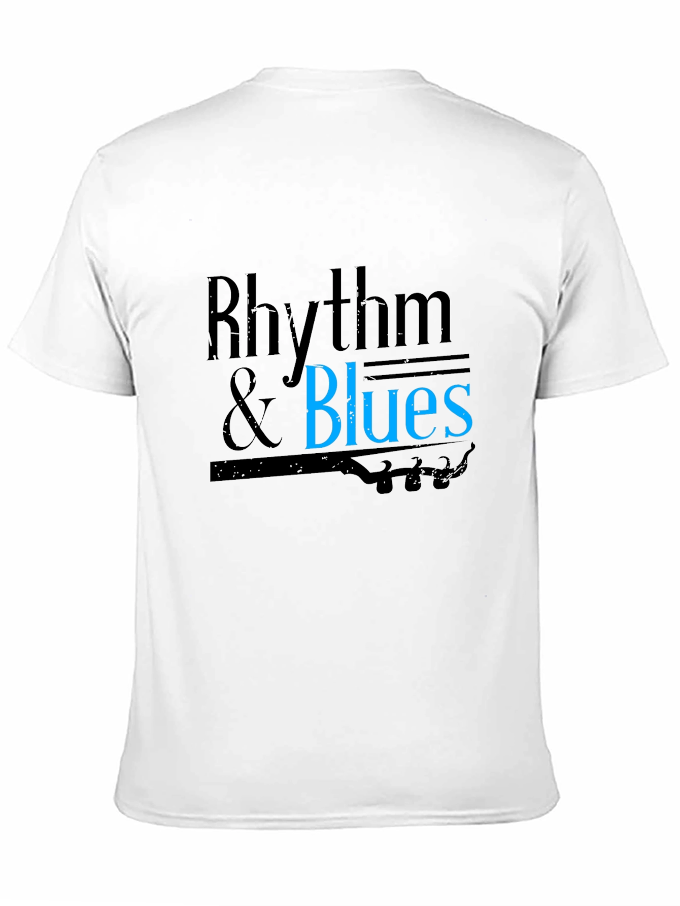 Rhythm & Blues Black T-Shirt - Music Inspired Tee
