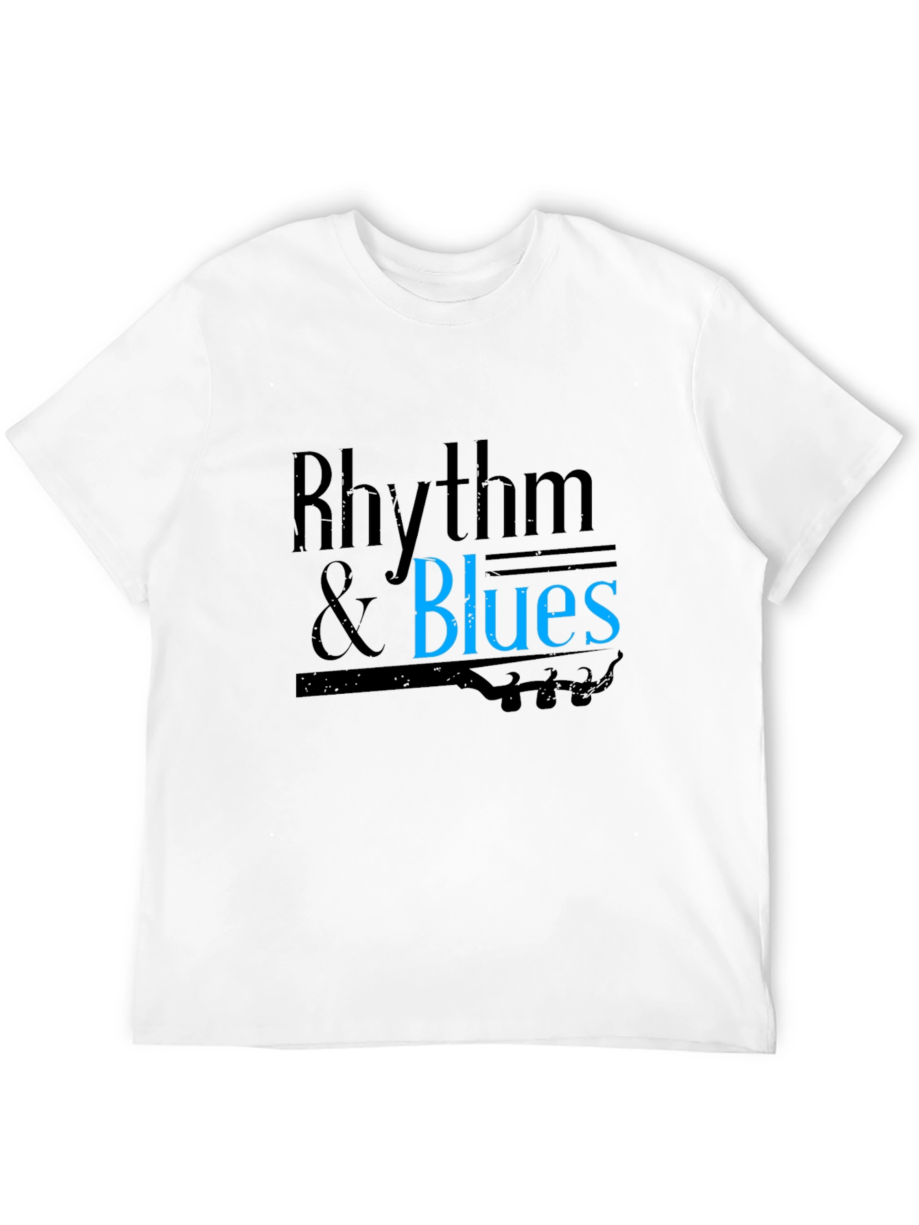 Rhythm & Blues Black T-Shirt - Music Inspired Tee