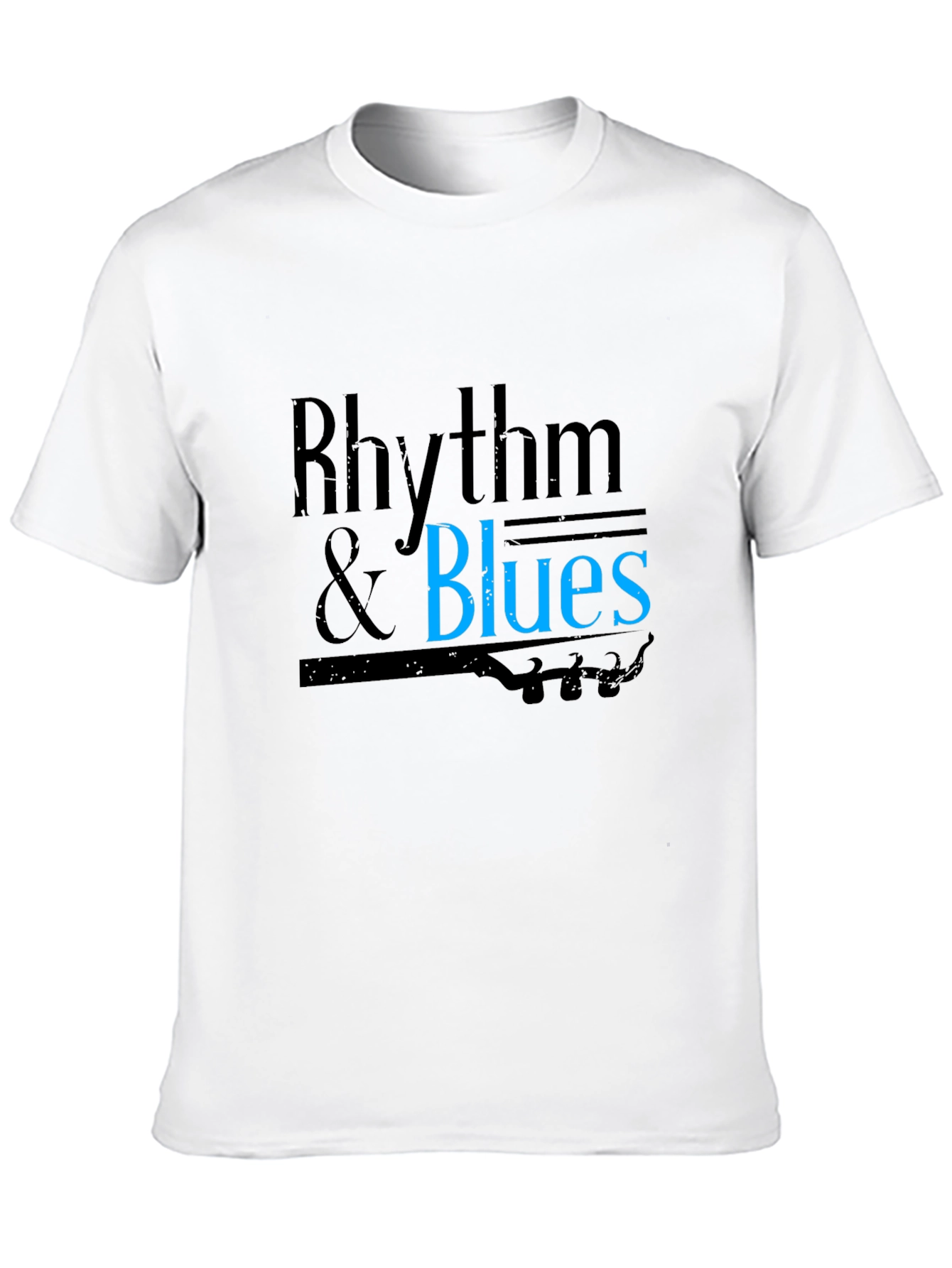 Rhythm & Blues Black T-Shirt - Music Inspired Tee