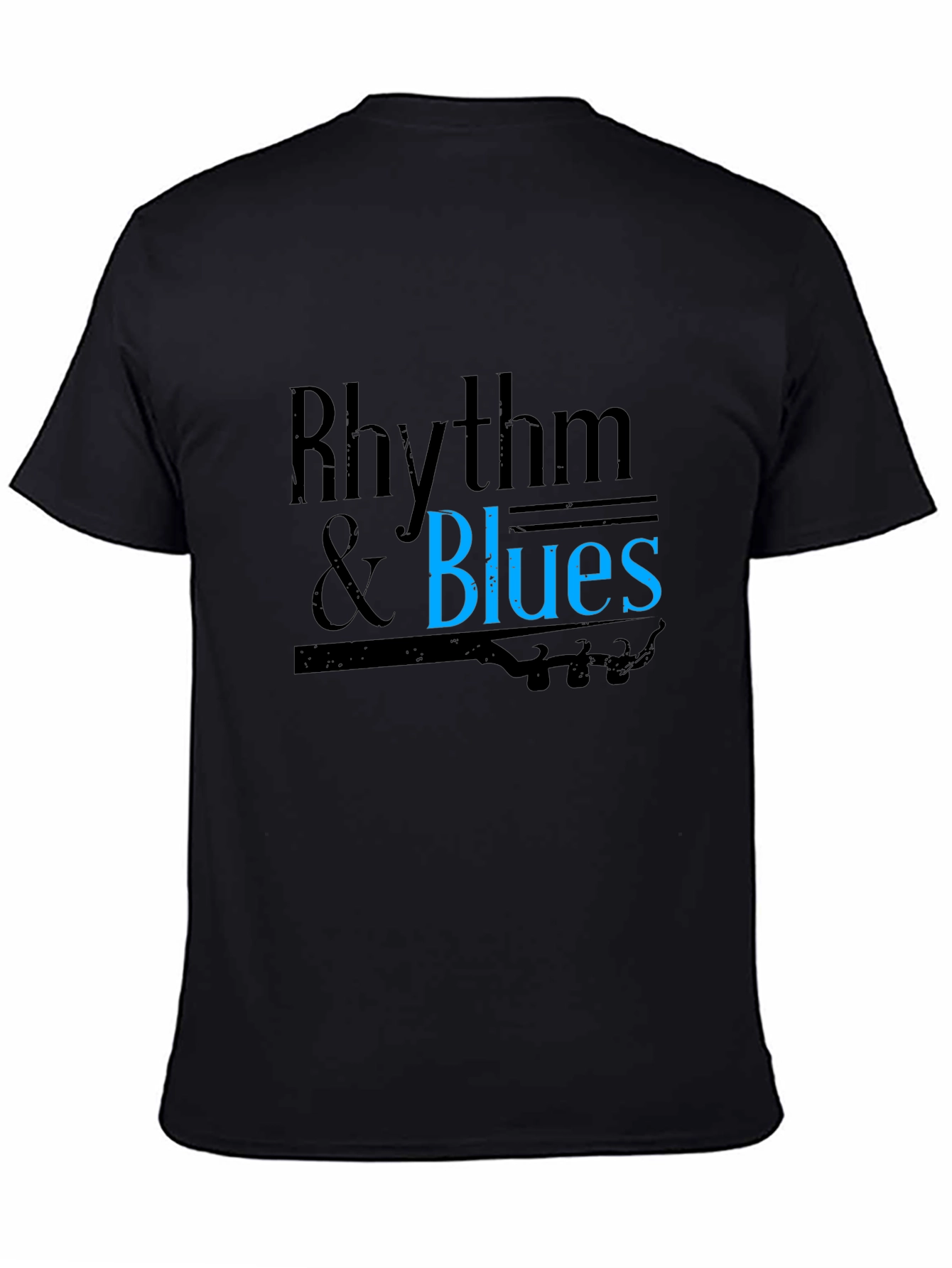 Rhythm & Blues Black T-Shirt - Music Inspired Tee