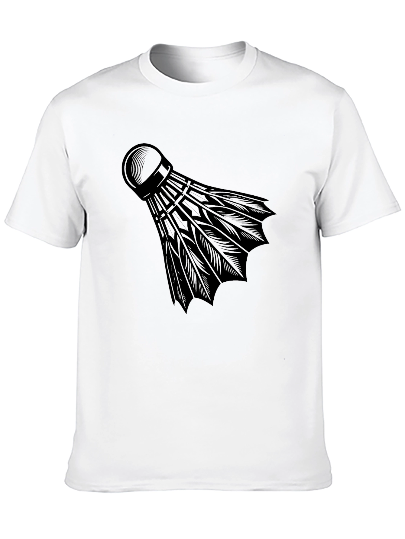Badminton Shuttlecock Graphic Tee - Stylish Sportswear