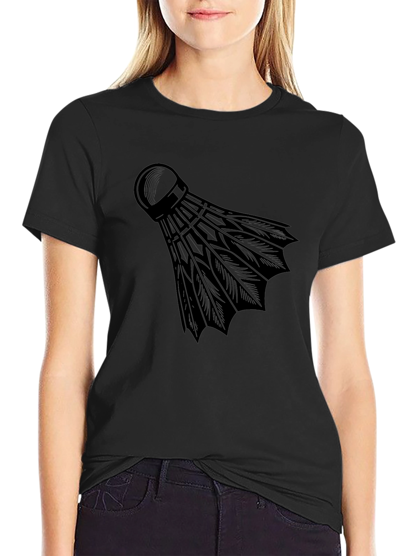 Badminton Shuttlecock Graphic Tee - Stylish Sportswear