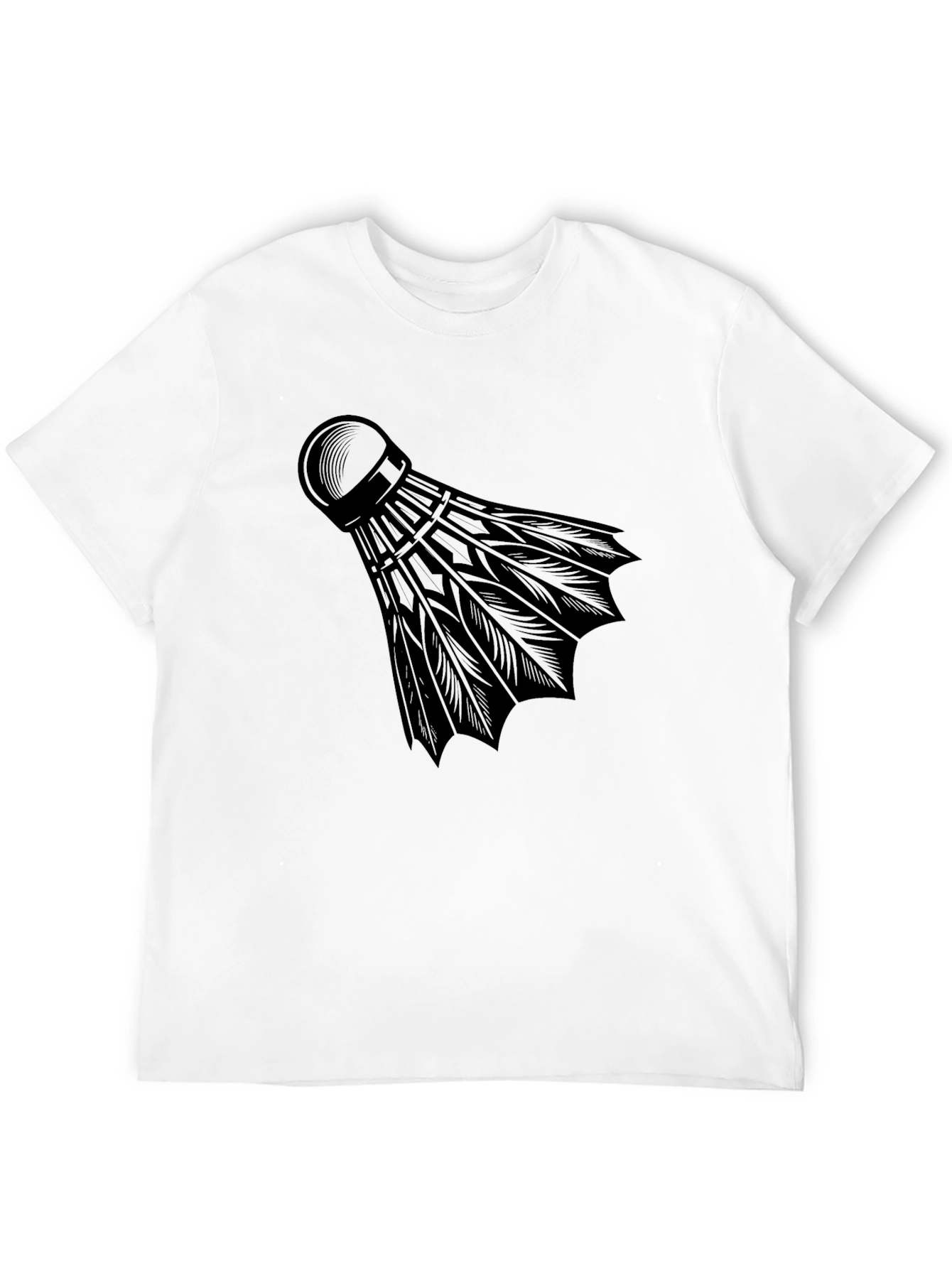 Badminton Shuttlecock Graphic Tee - Stylish Sportswear