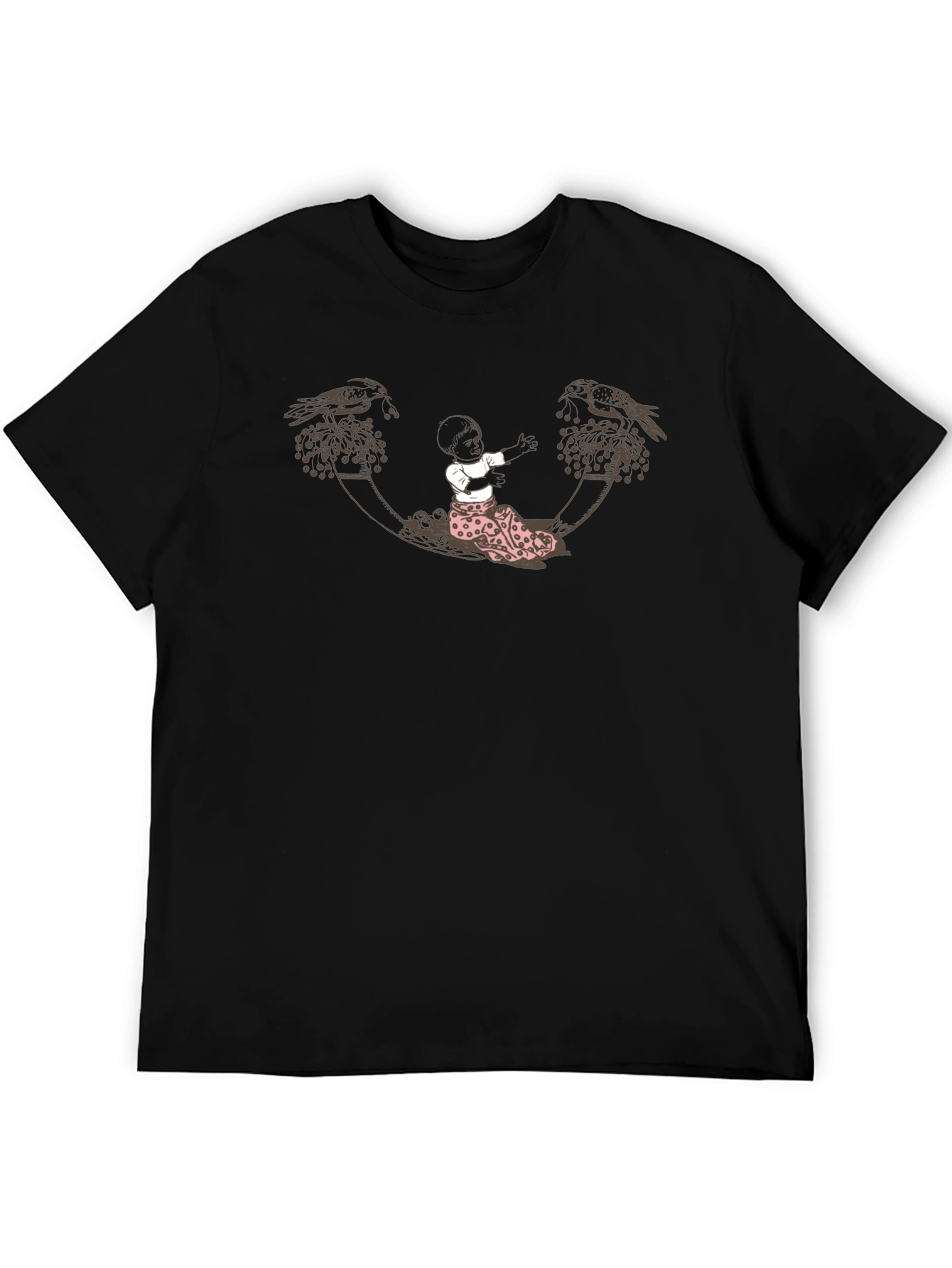 Unique Graphic Tee - Crow & Child Design
