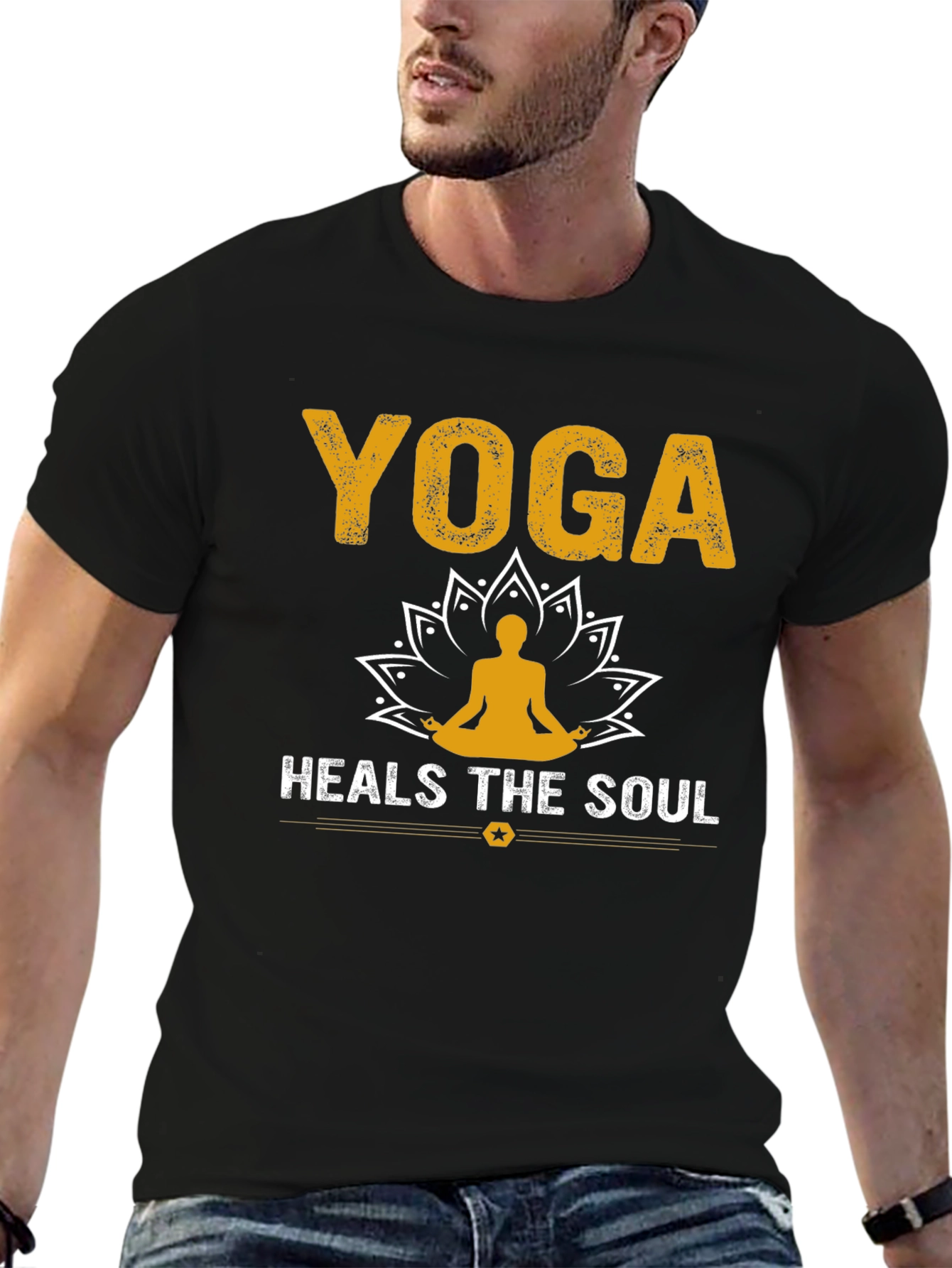 Yoga Heals the Soul T-Shirt Unisex Cotton Tee