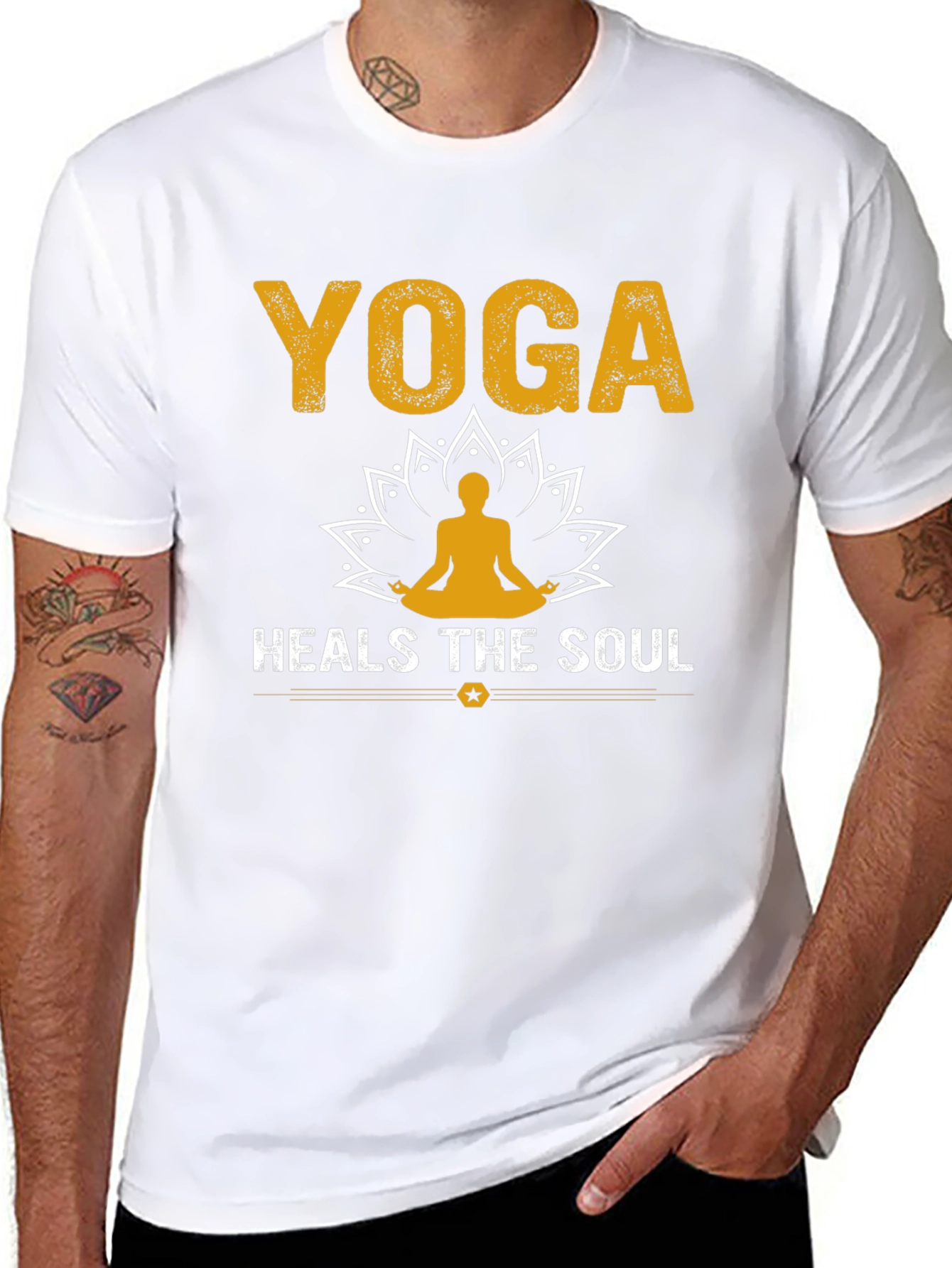 Yoga Heals the Soul T-Shirt Unisex Cotton Tee