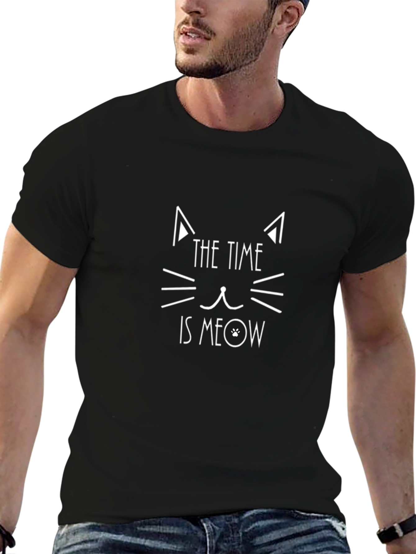 The Time is Meow Cat T-Shirt