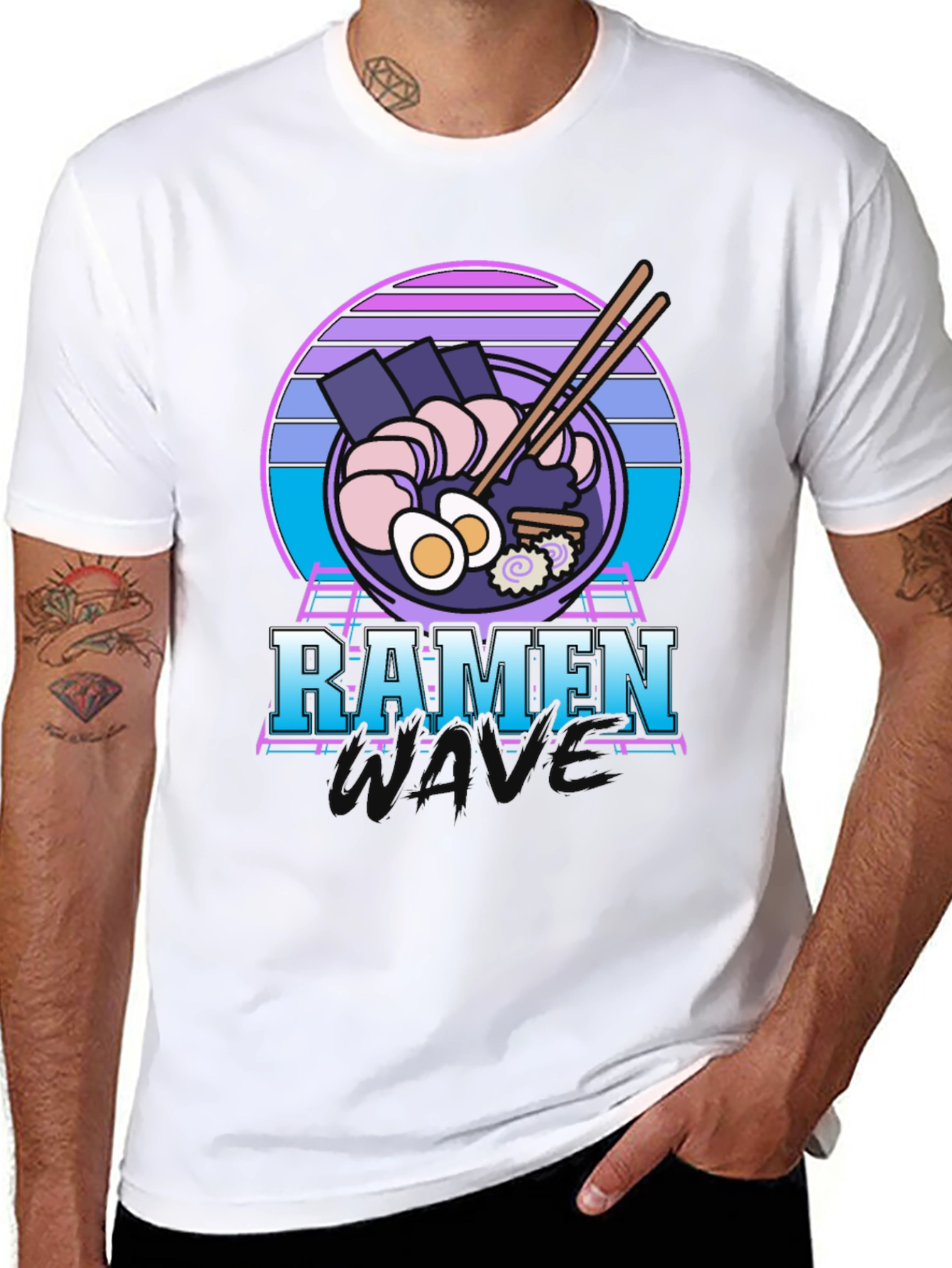 Retro Ramen T-Shirt - 80s Vaporwave Style Tee