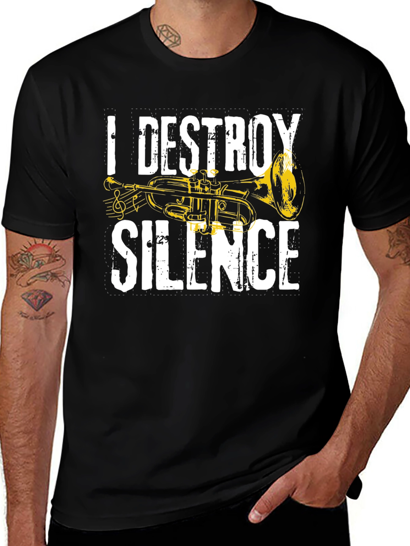 I Destroy Silence T-Shirt - Musician Tee