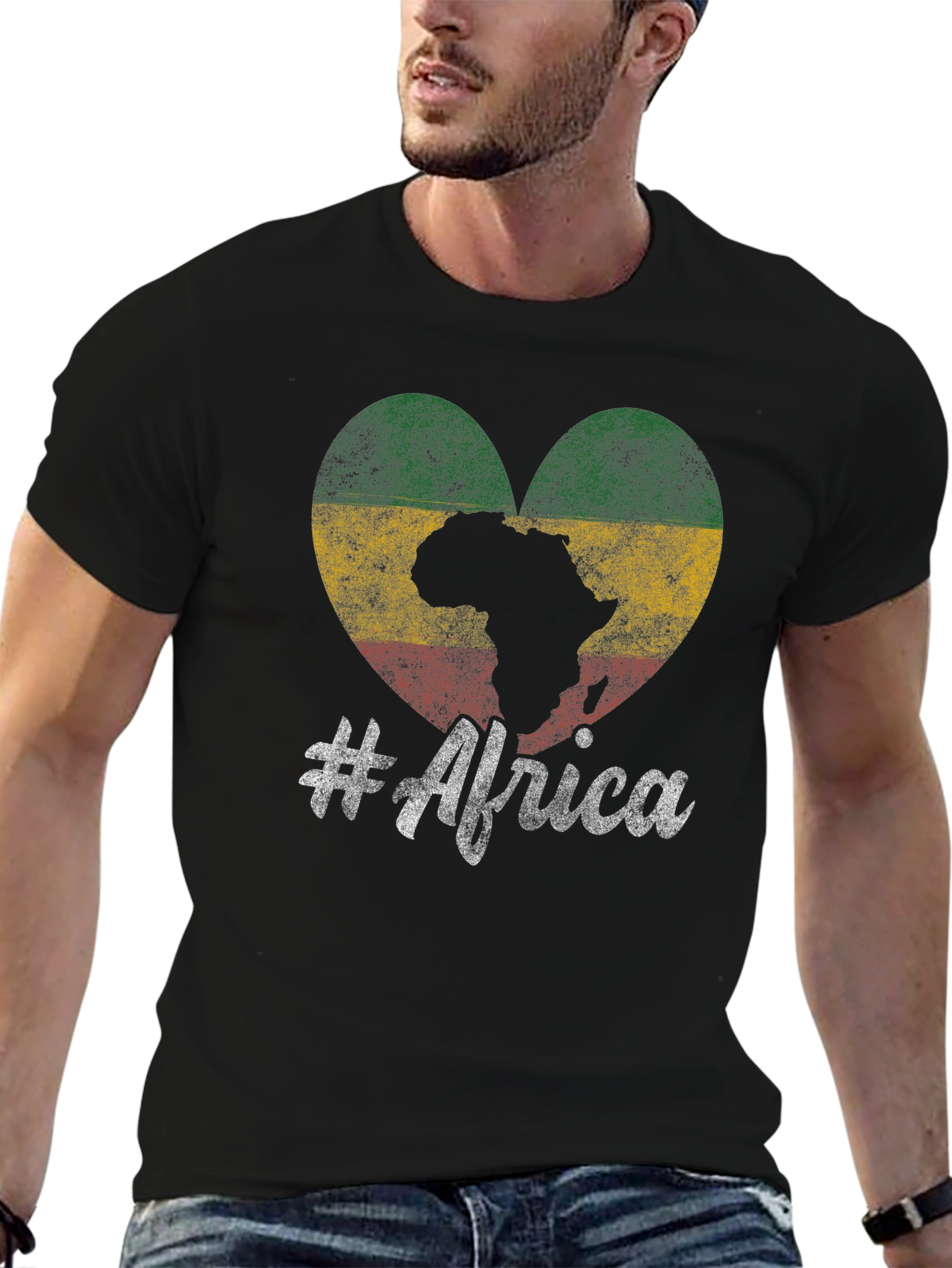 Africa Heart Flag T-Shirt