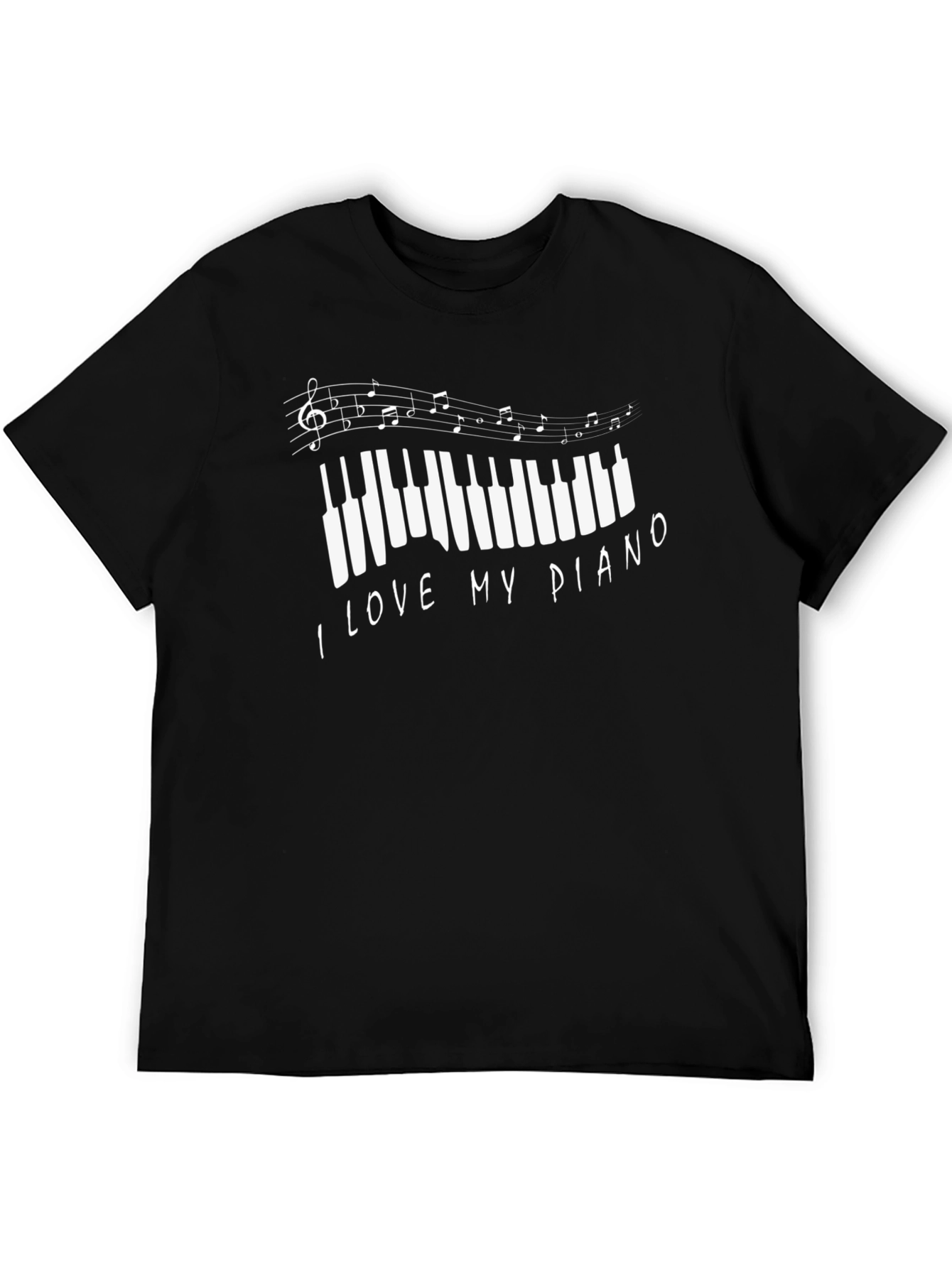 I Love My Piano Graphic T-Shirt