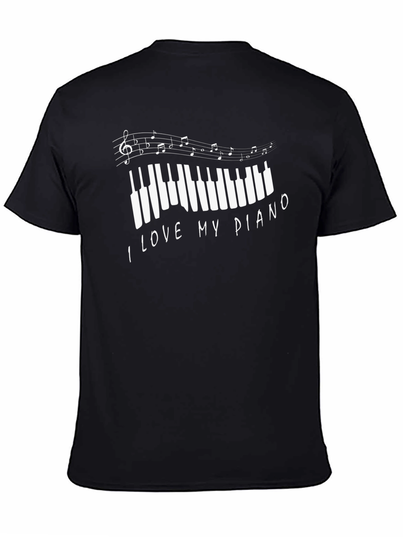 I Love My Piano Graphic T-Shirt