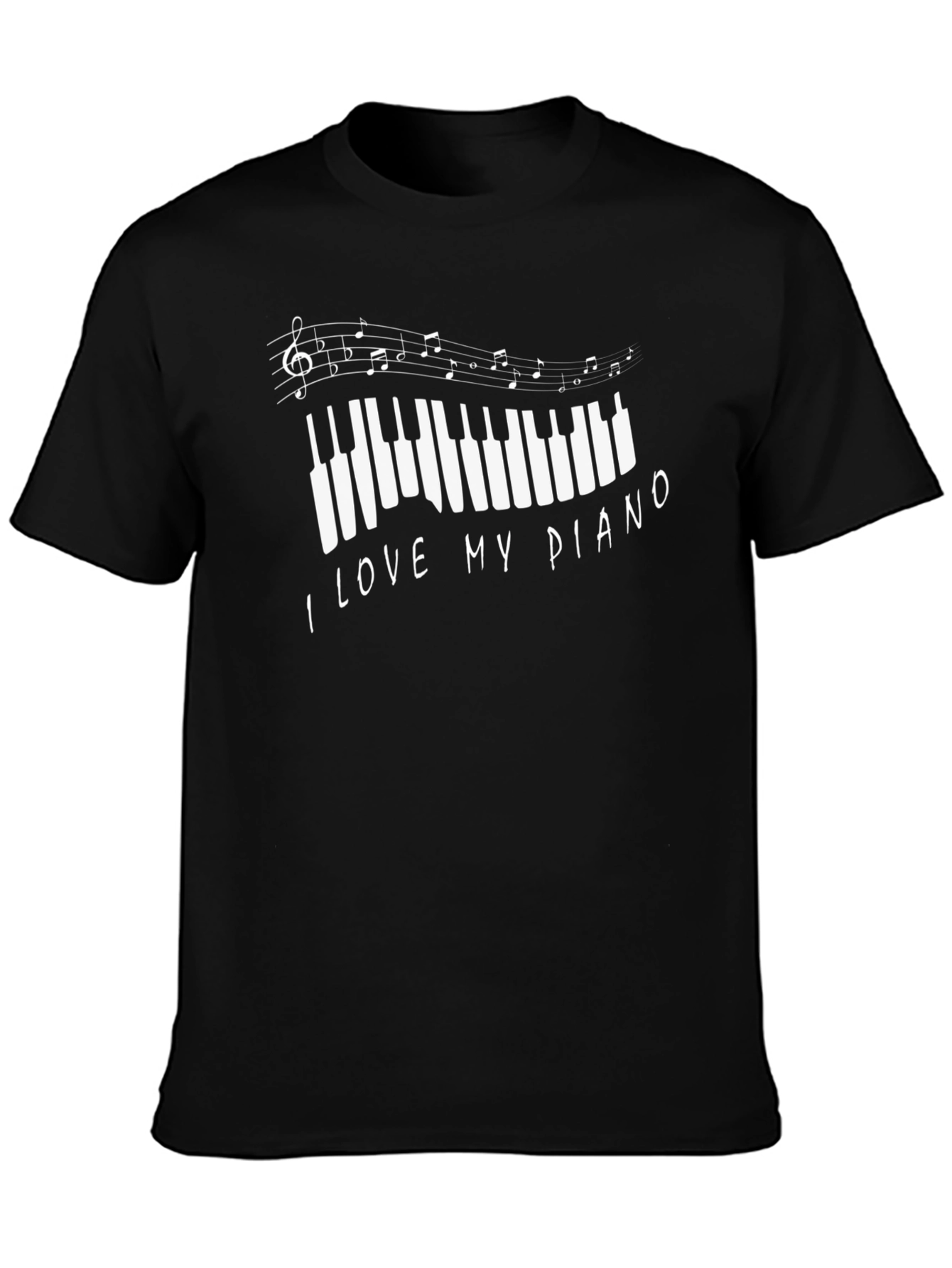 I Love My Piano Graphic T-Shirt