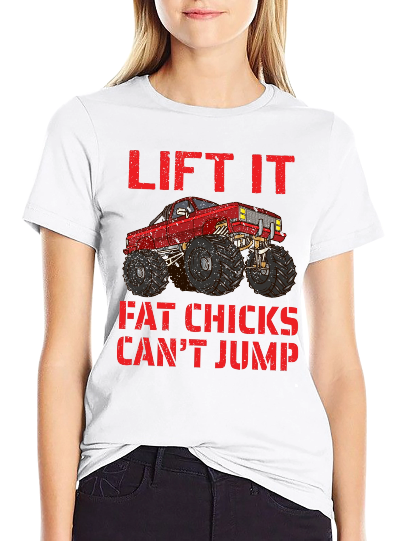 Lifted Truck Tee - Fat Chicks Cant Jump