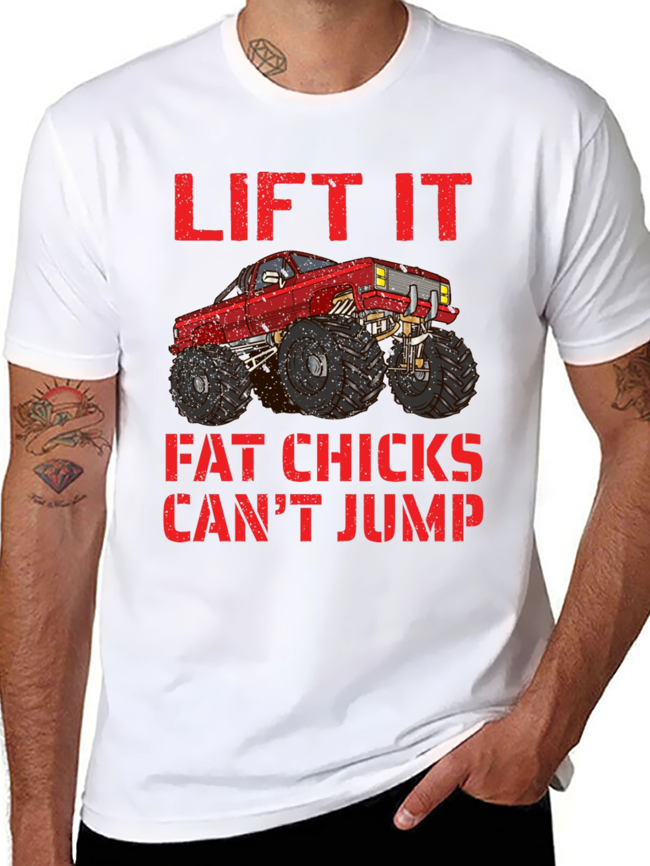 Lifted Truck Tee - Fat Chicks Cant Jump