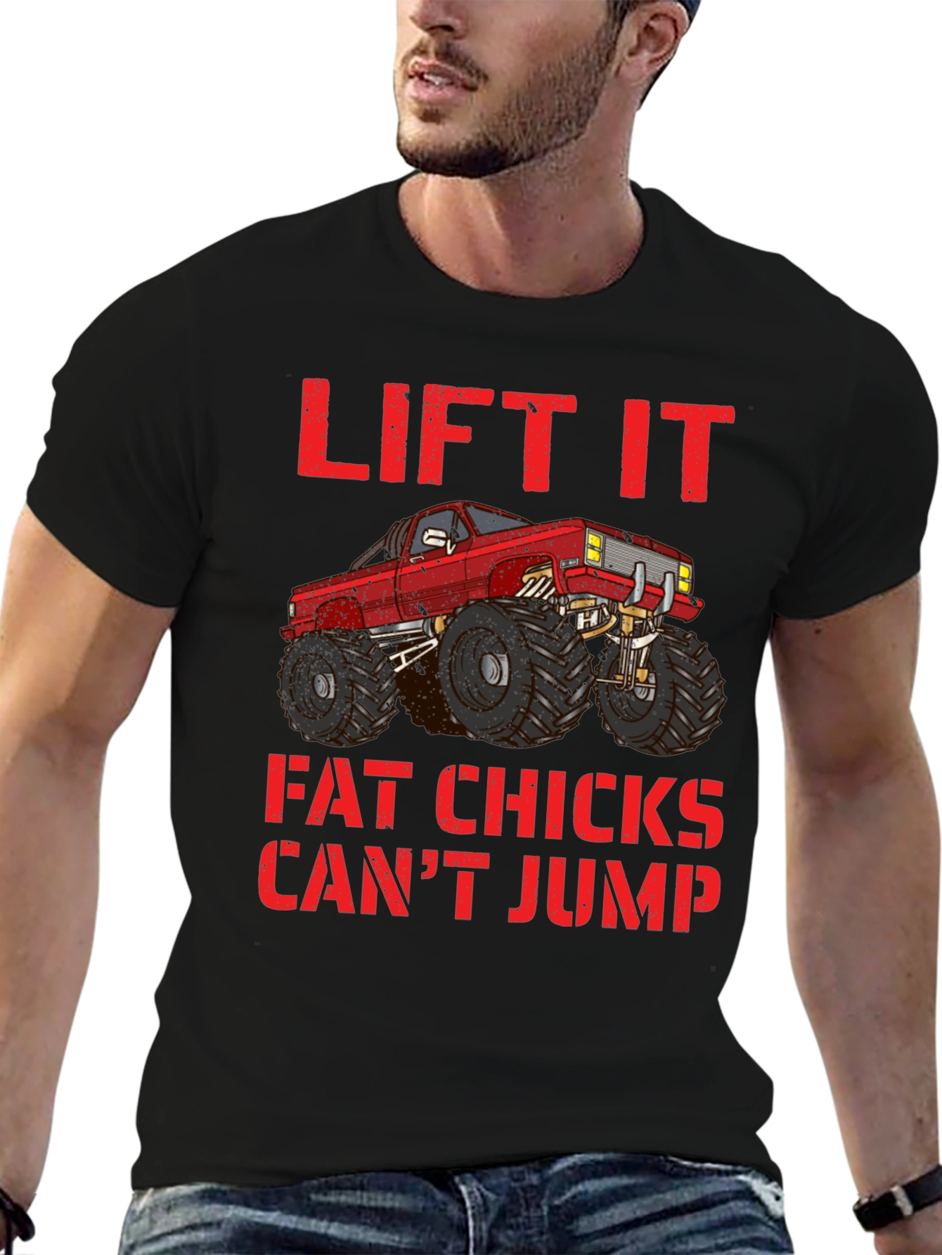 Lifted Truck Tee - Fat Chicks Cant Jump