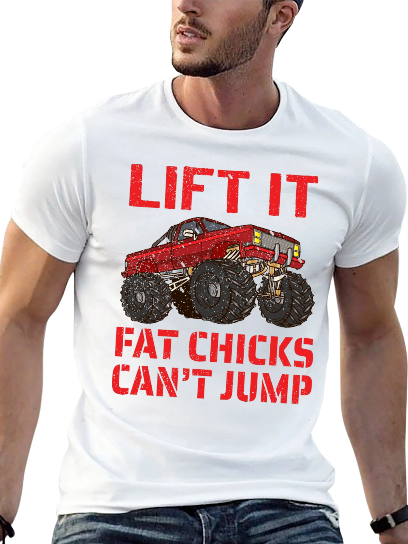 Lifted Truck Tee - Fat Chicks Cant Jump