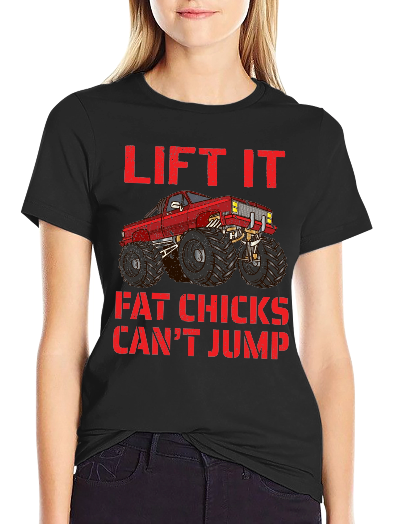 Lifted Truck Tee - Fat Chicks Cant Jump