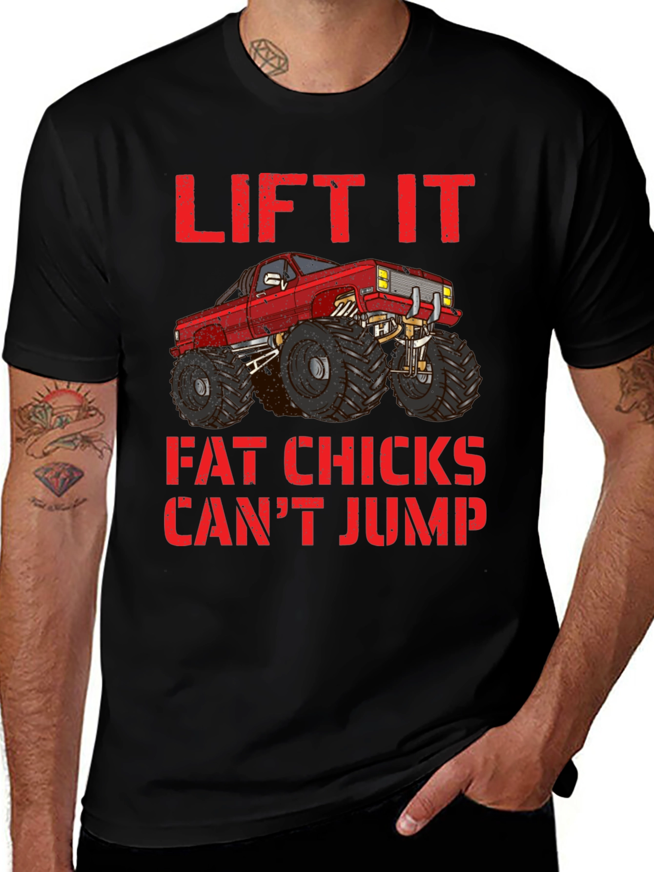 Lifted Truck Tee - Fat Chicks Cant Jump