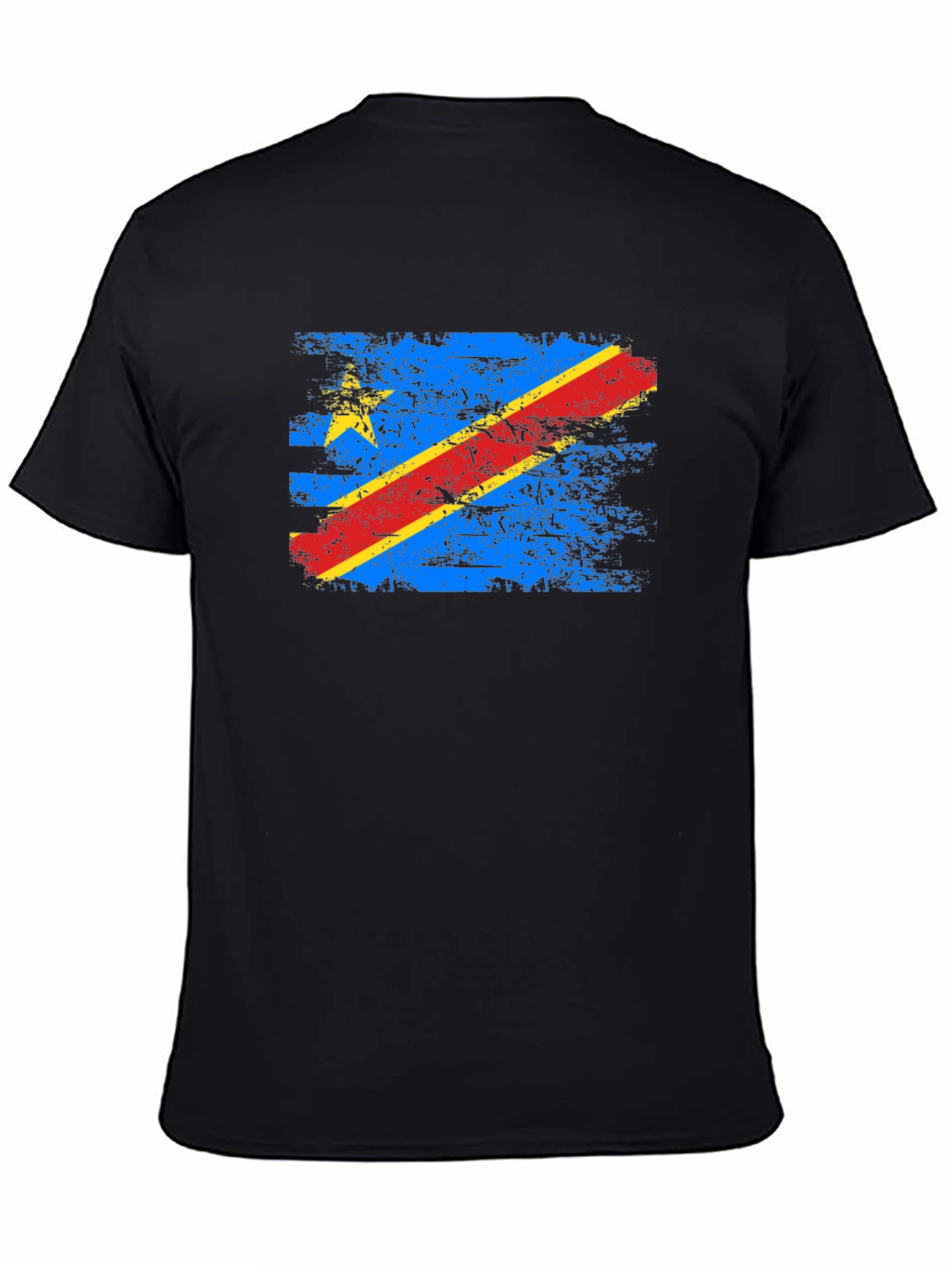 DR Congo Flag Grunge T-Shirt - Stylish Graphic Tee