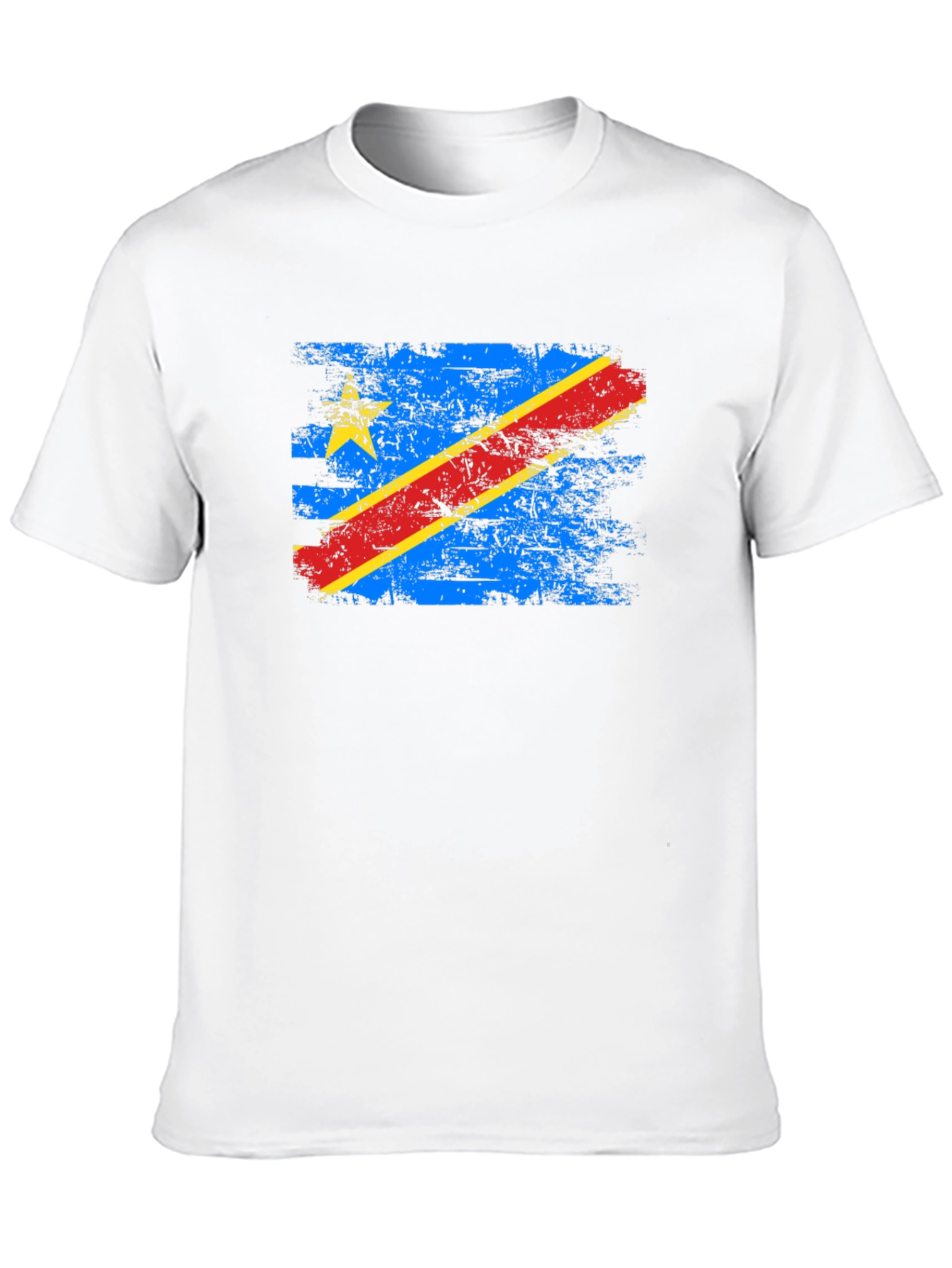 DR Congo Flag Grunge T-Shirt - Stylish Graphic Tee