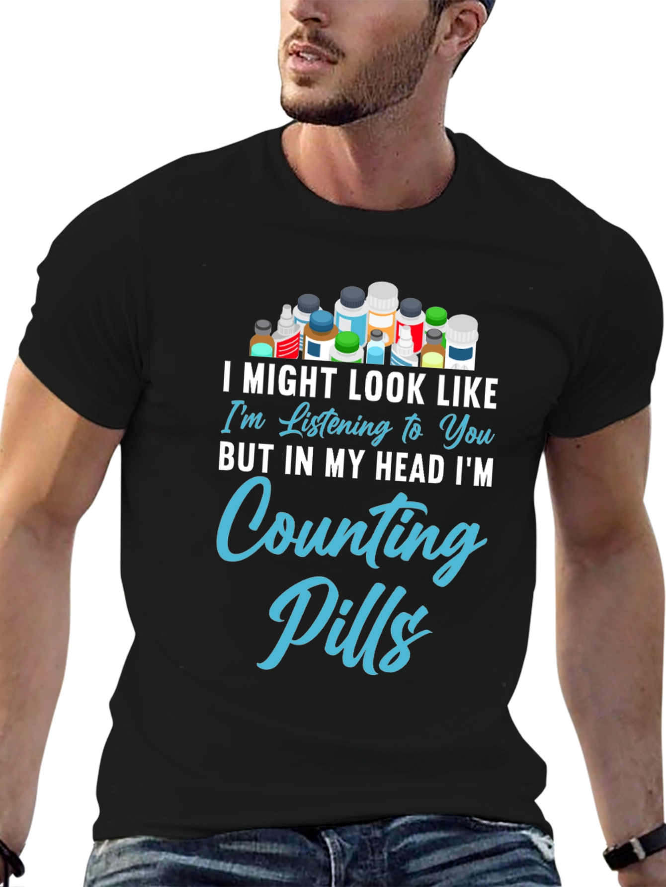 Counting Pills Graphic Tee