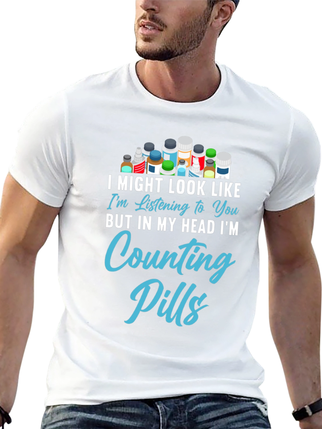 Counting Pills Graphic Tee