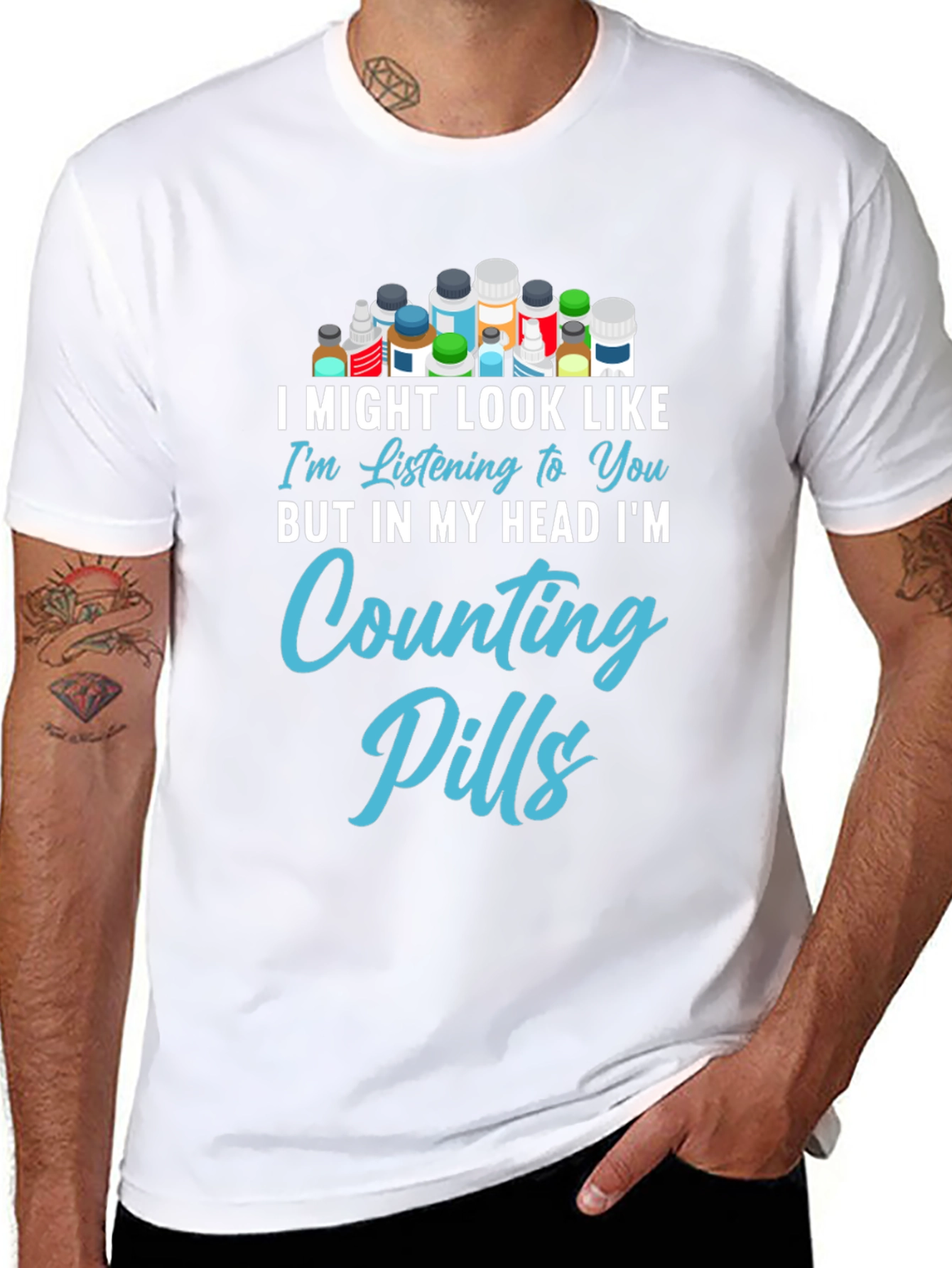 Counting Pills Graphic Tee