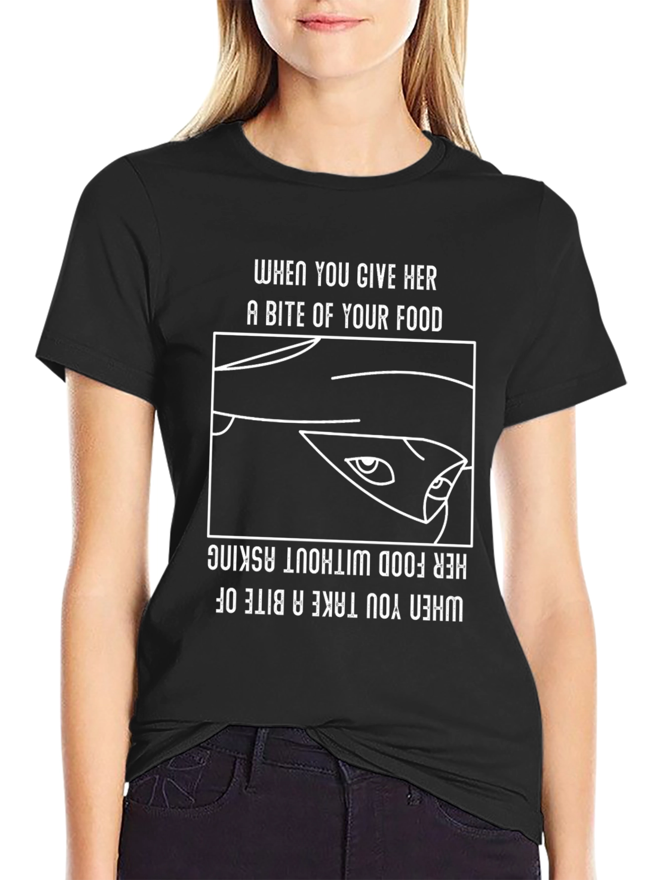 Funny Foodie Graphic Tee - Bite of Your Food