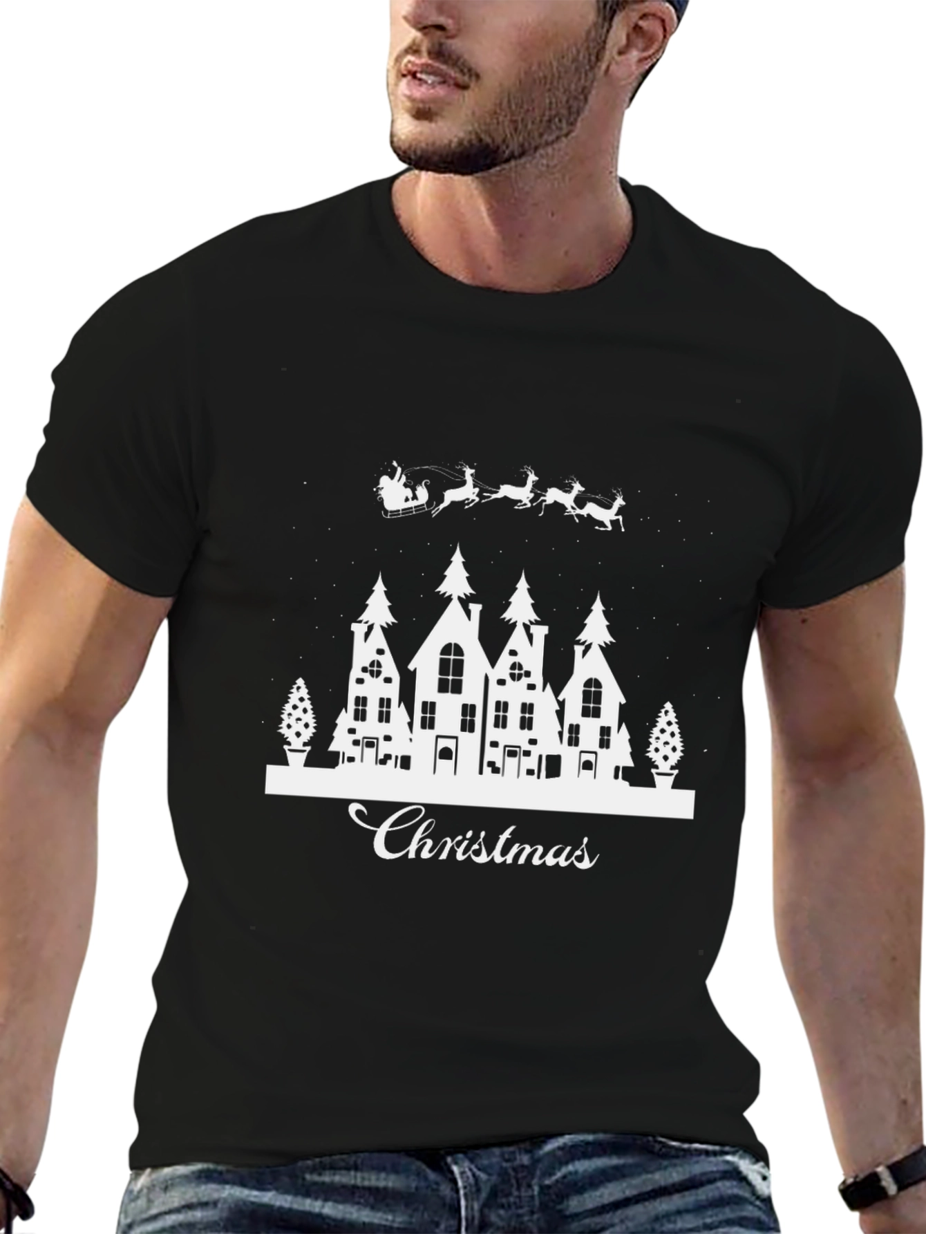 Christmas Town Graphic Tee - Holiday Spirit T-Shirt